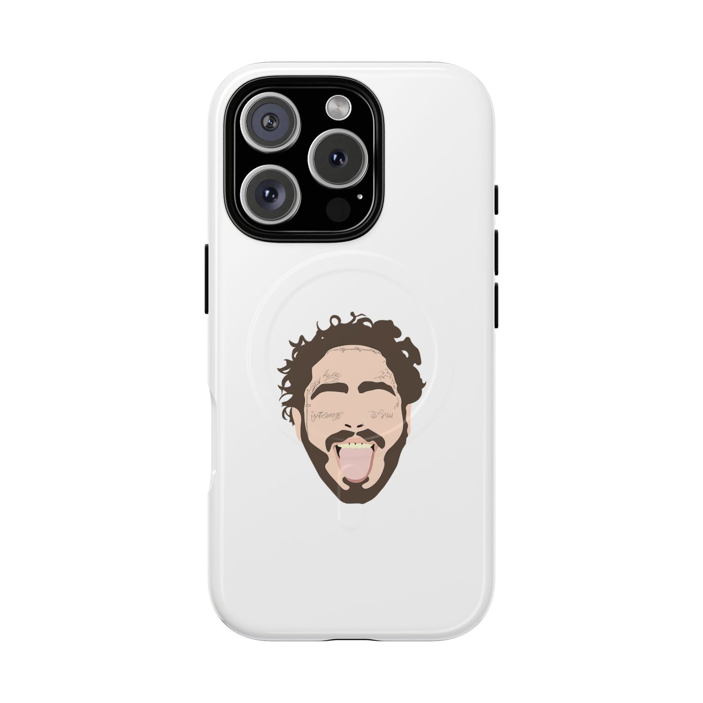 Minimalist Tongue Out Cartoon Face Tough Magnetic Case