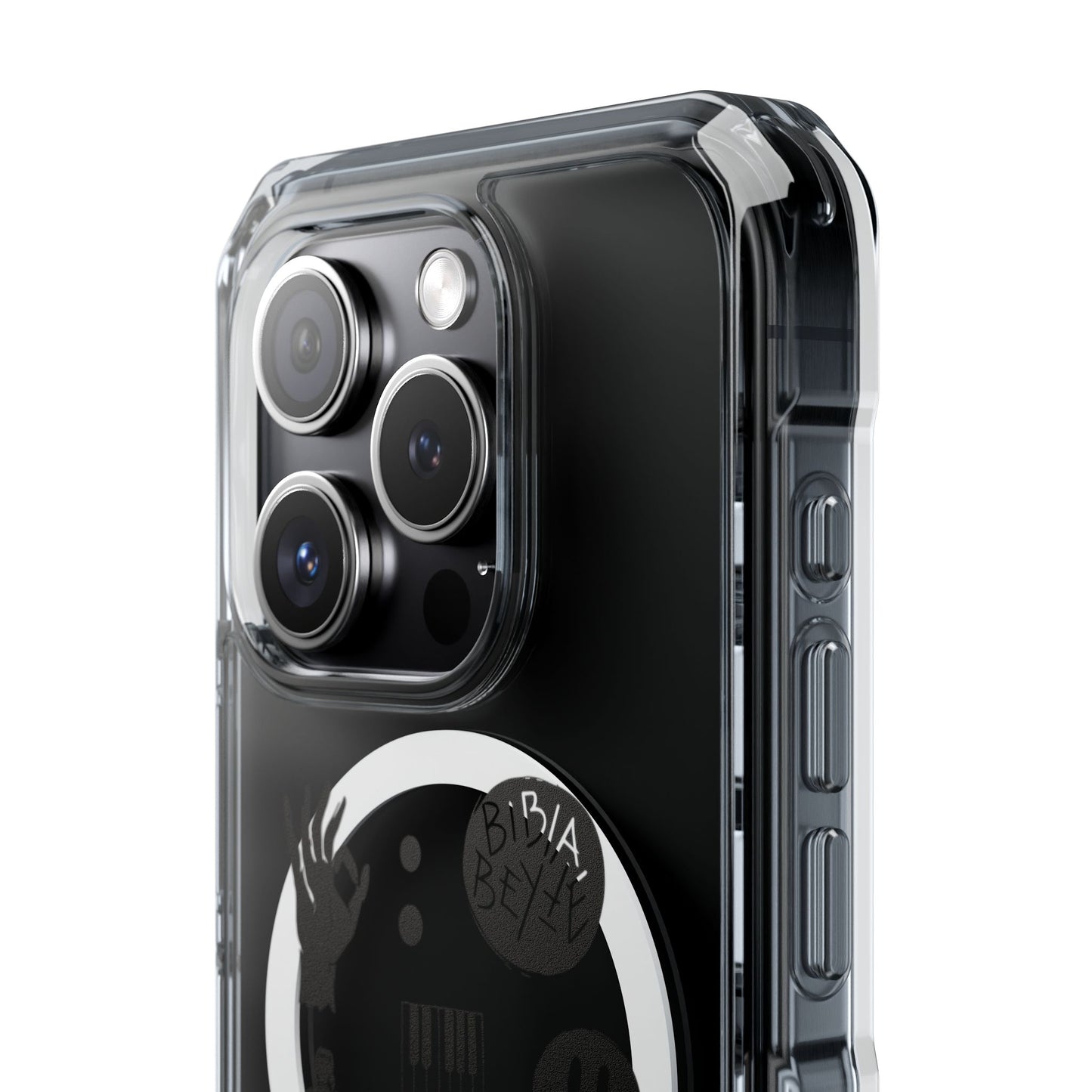 Ocean Wave with Heart Outline Magnetic Clear Impact Case