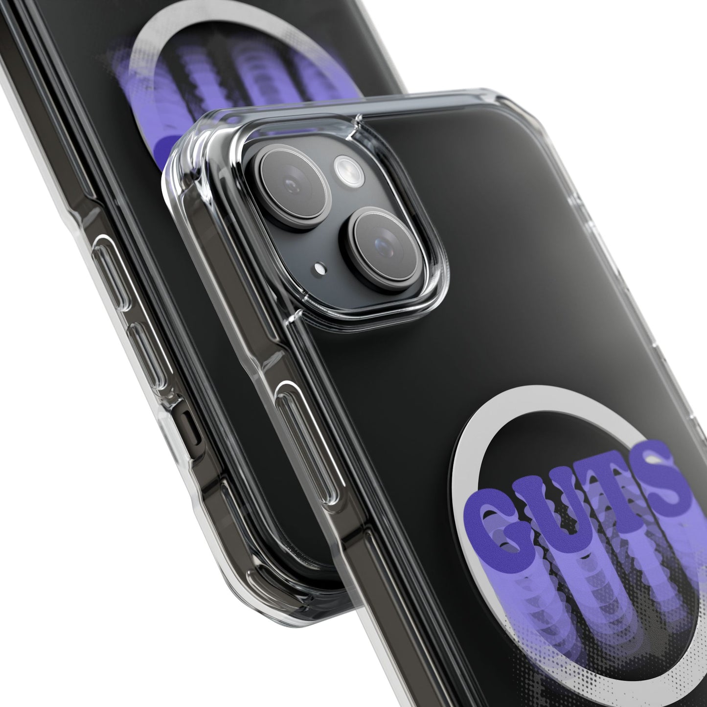 Guts Drip Effect Halftone Magnetic Clear Impact Case