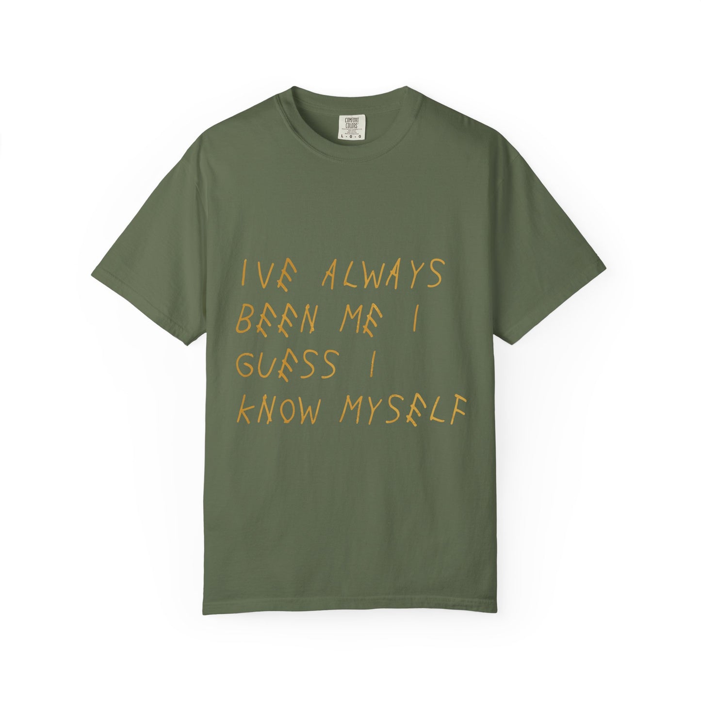 Know Myself Lyric Script Dyed Tshirt
