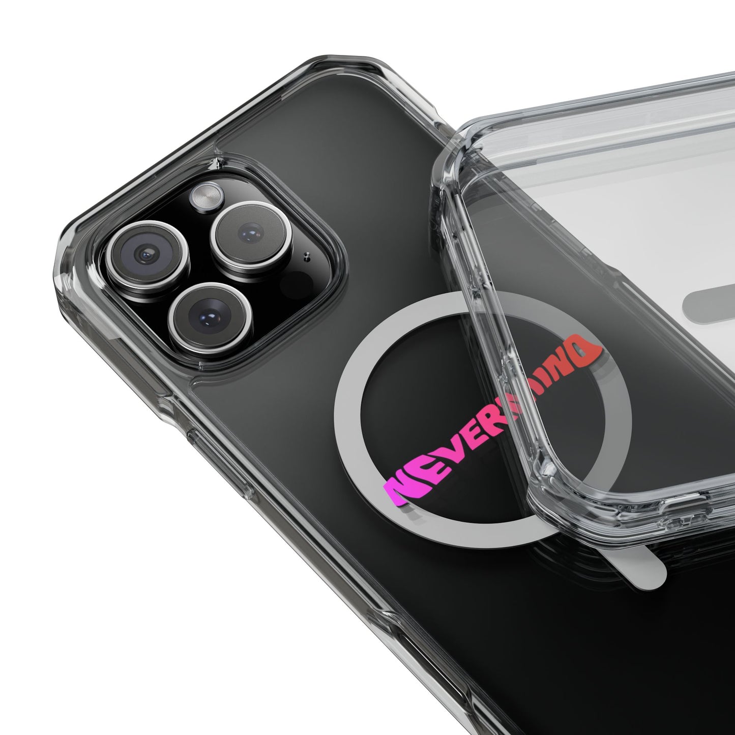 Wavy Groovy Typography Magnetic Clear Impact case