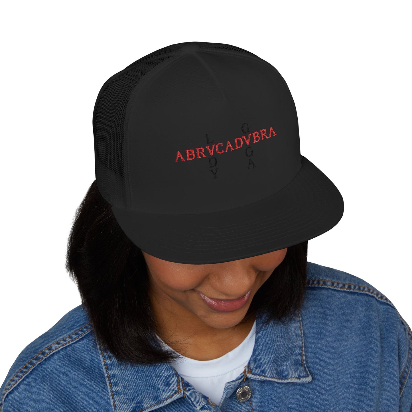 ABRVCADVRA Gothic Snapback trucker Cap