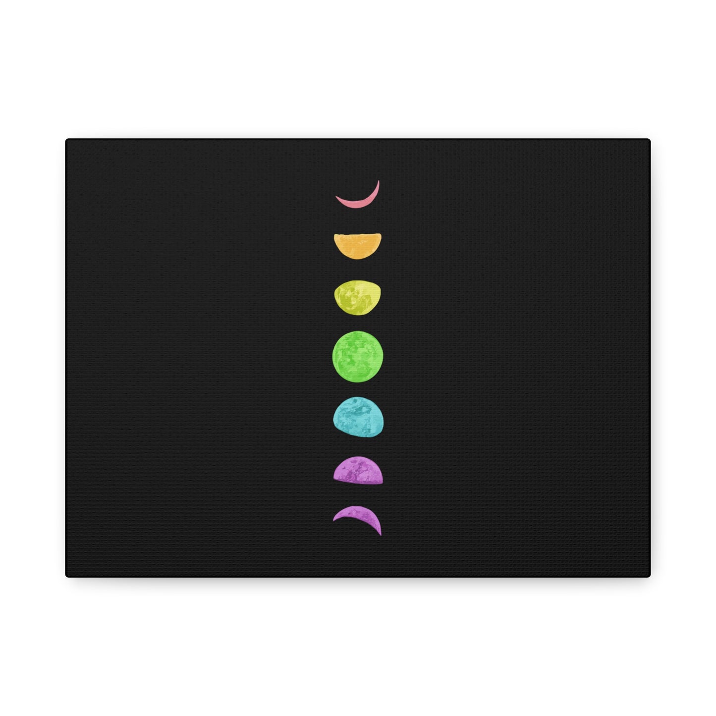 Rainbow Lunar Phases Canvas