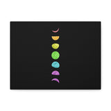 Rainbow Lunar Phases Canvas