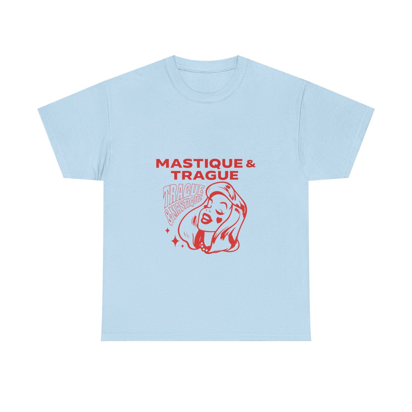 Fierce Femme in Red Unisex Heavy cotton tee