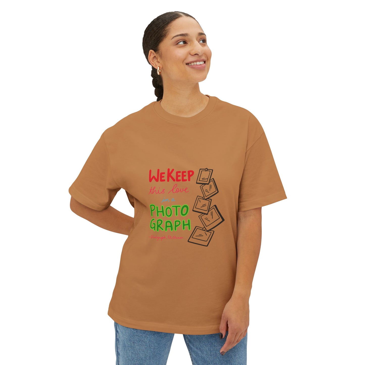 White Paw Print Oversized Boxy Tee