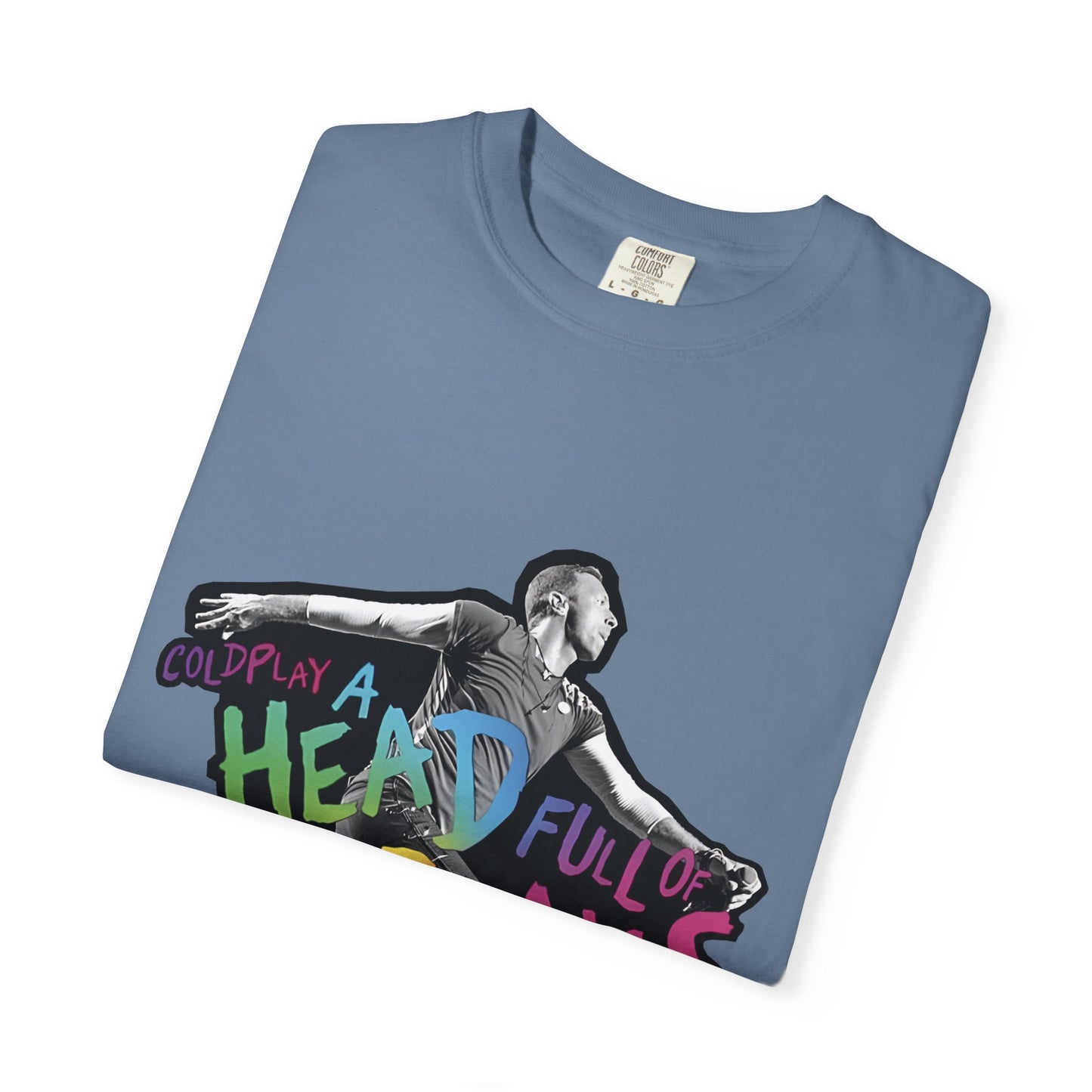 Unisex Garment-Dyed T-Shirt Inspired by Coldplay A Head Full of Dreams Chris