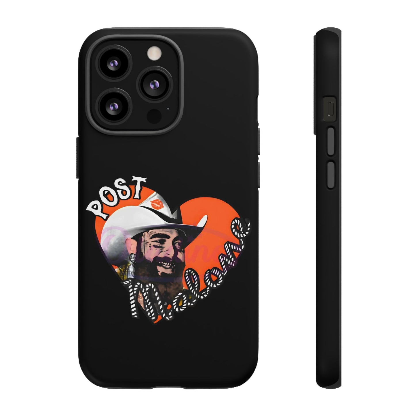 Tough iPhone Case (12–16 Pro Max) – Post Malone Heart Design