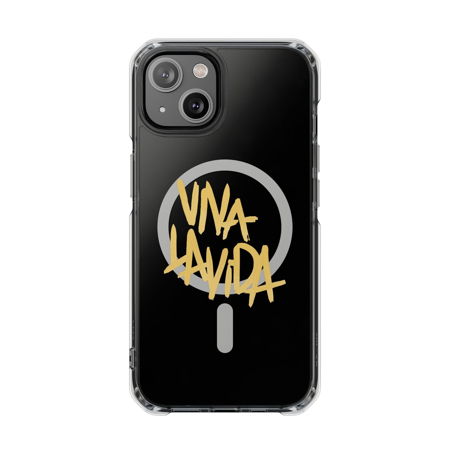 Golden Brush Script Magnetic Clear Impact case
