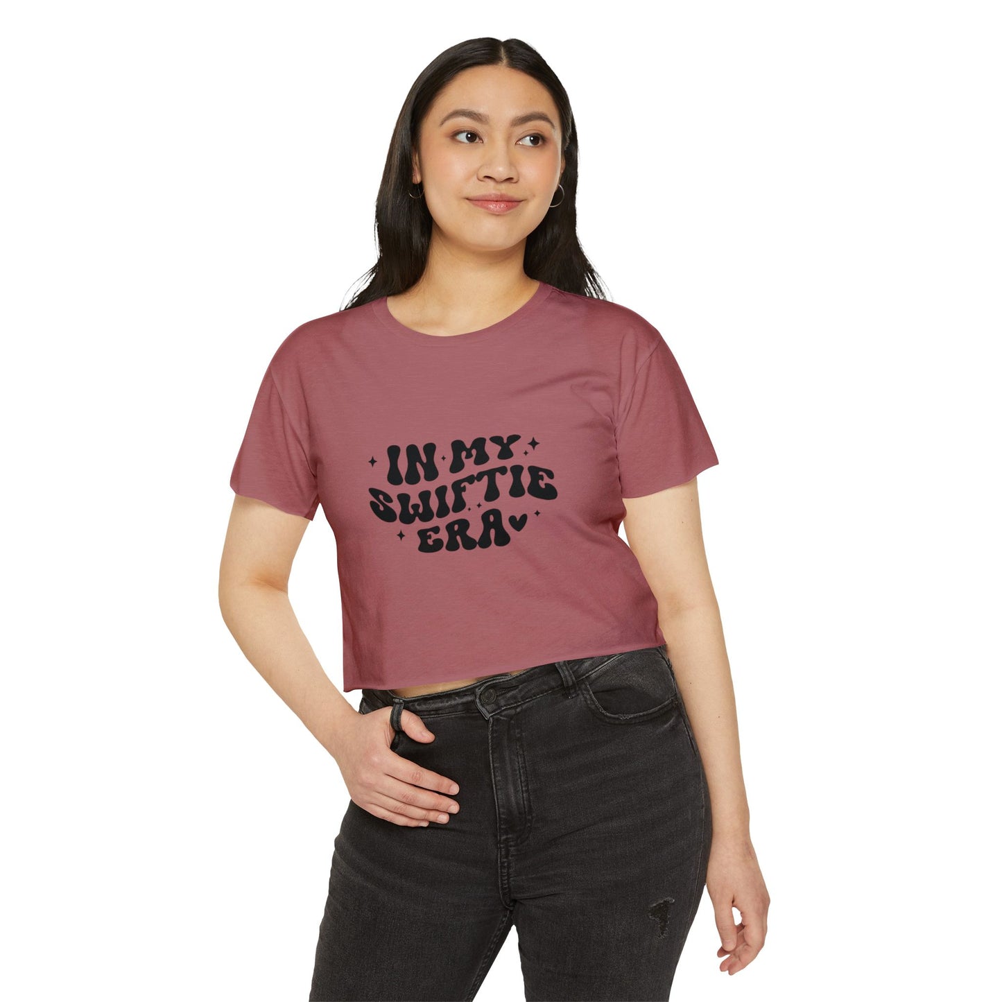 Retro Girl Power Women's Festival Crop Top