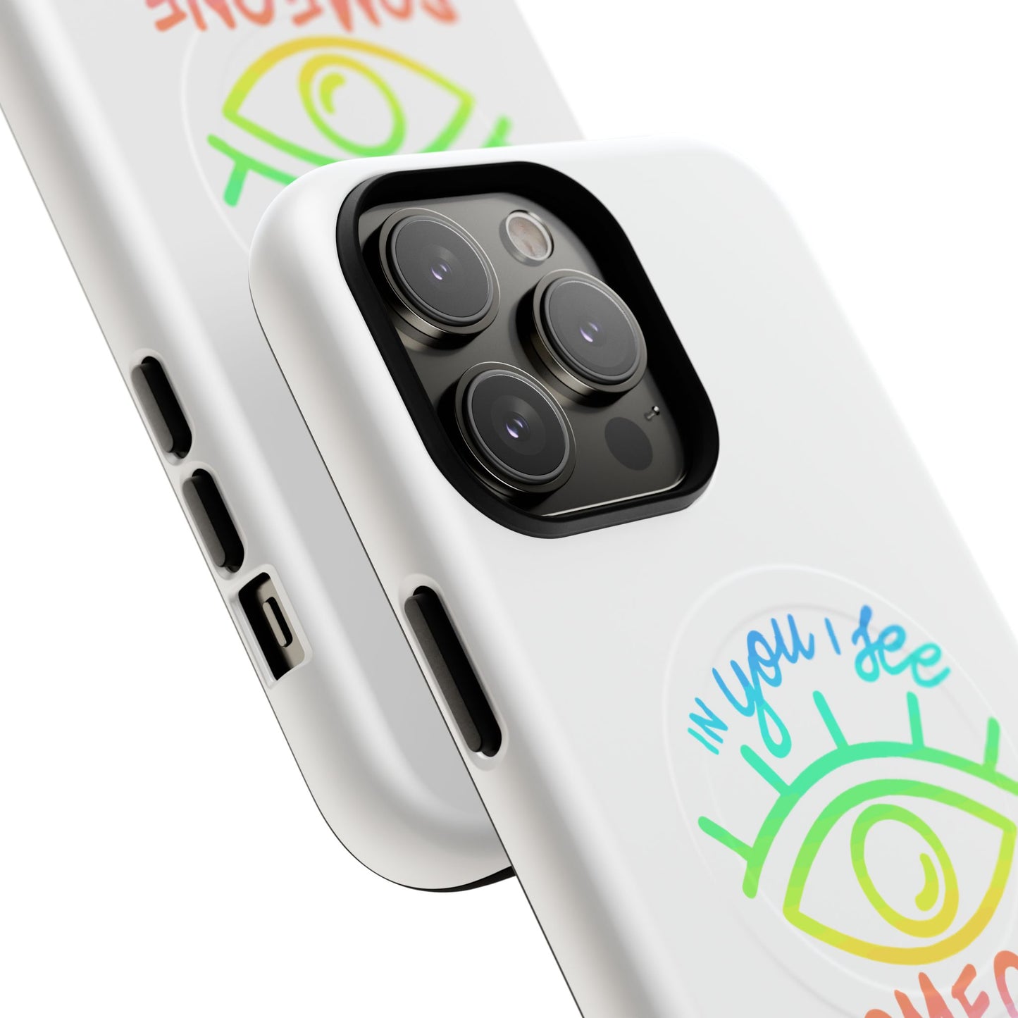 Vibrant Eye and Text Tough Magnetic Case