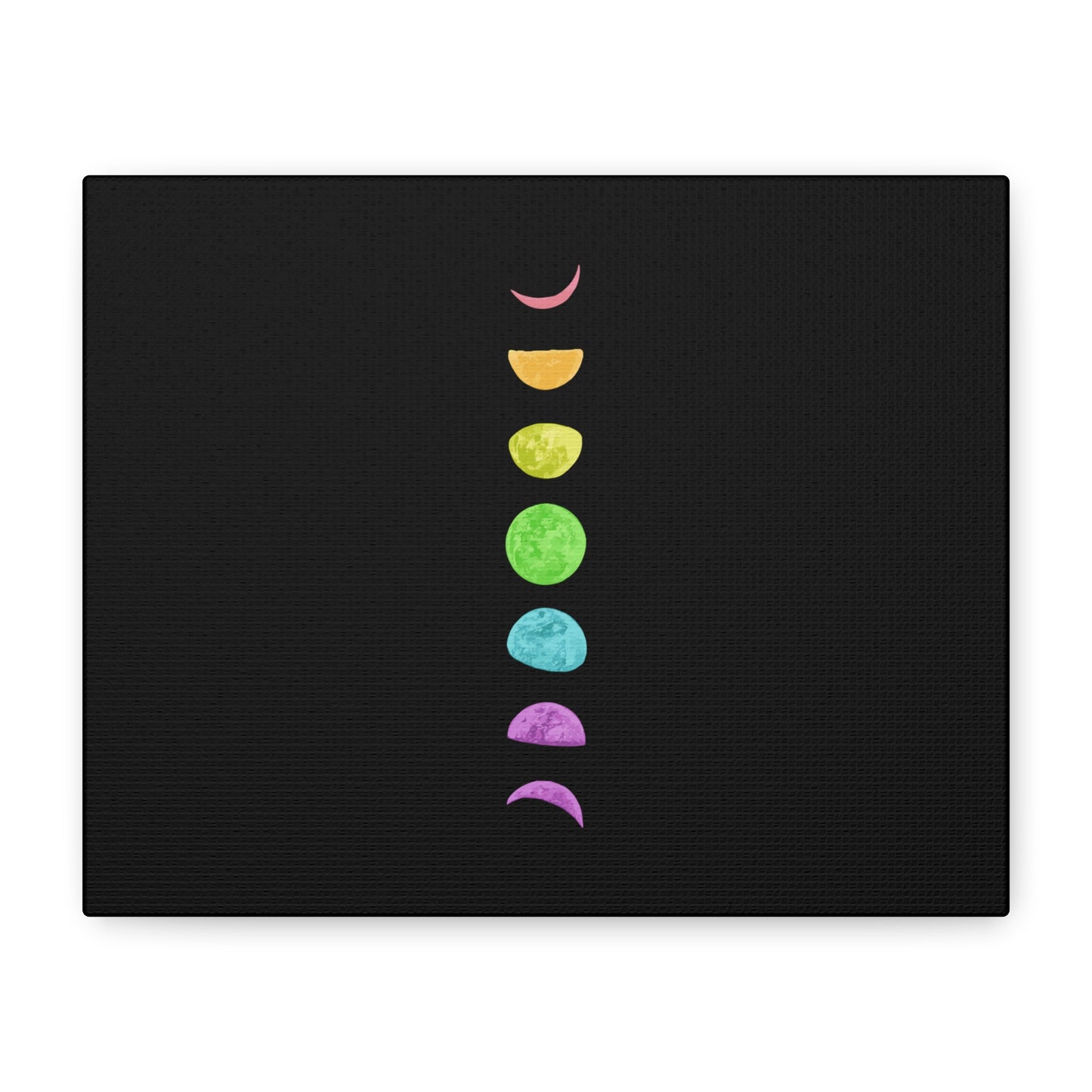 Rainbow Lunar Phases Canvas