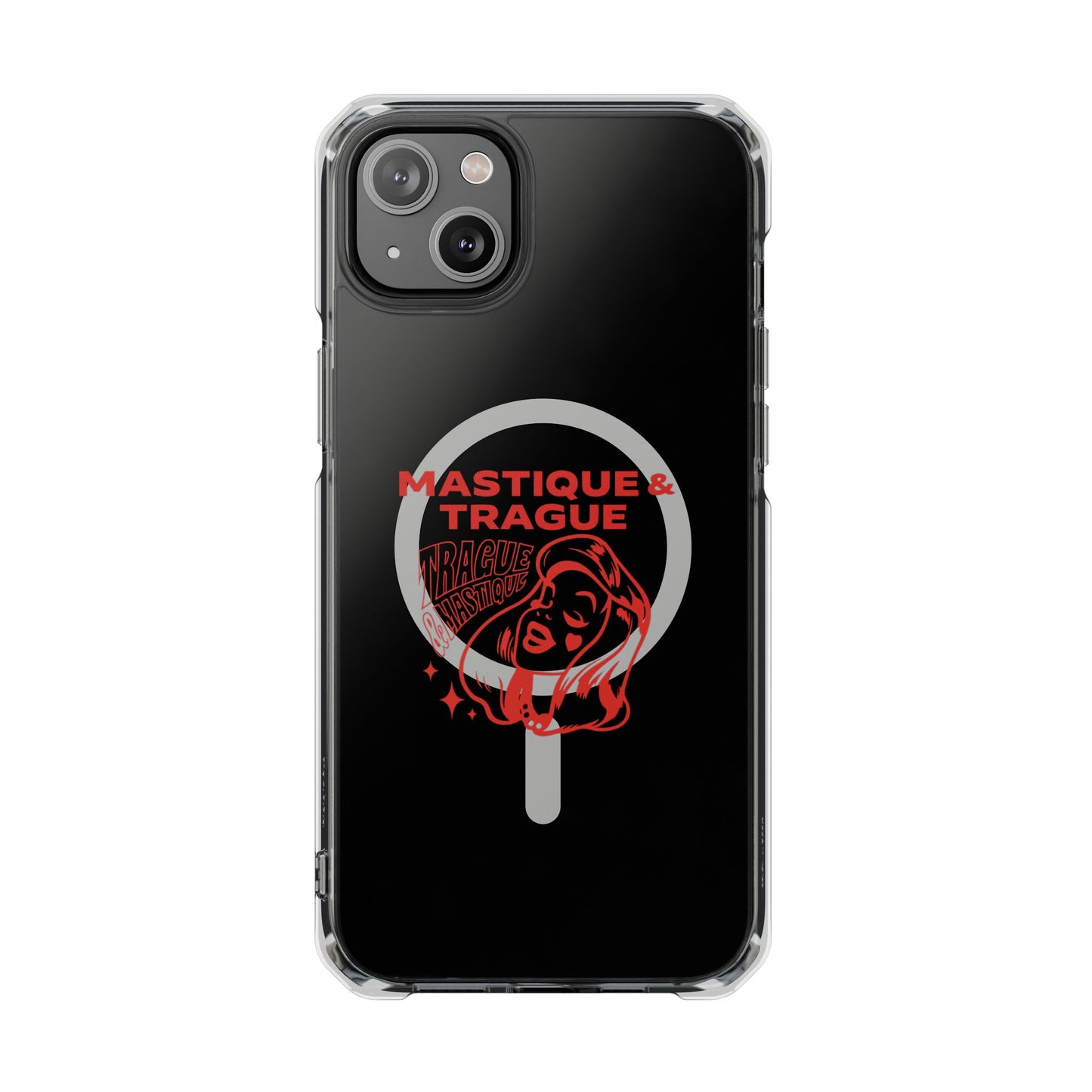 Fierce Femme in Red Clear Impact case