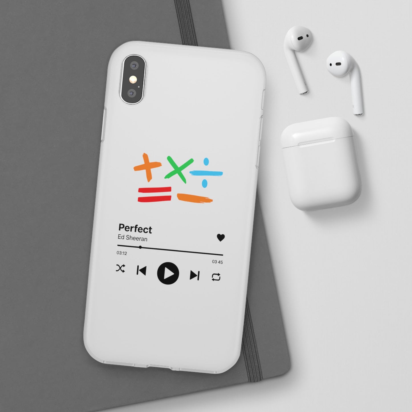 Flexi Case – Ed Sheeran Music Design (iPhone X–16 Pro Max)