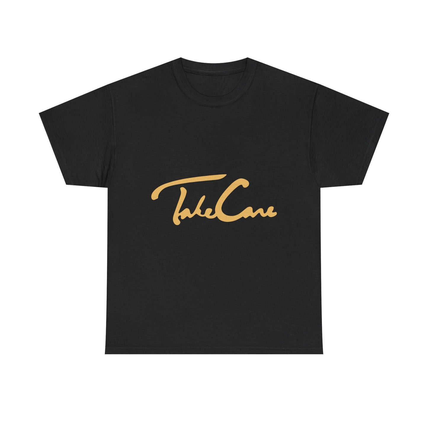 Take Care Gold Script Heavy Cotton Tee