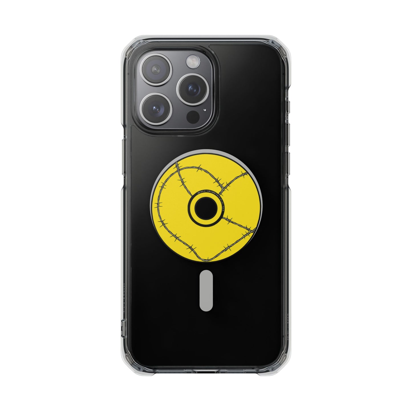 Minimalist Black Disc Outline Magnetic Impact Case