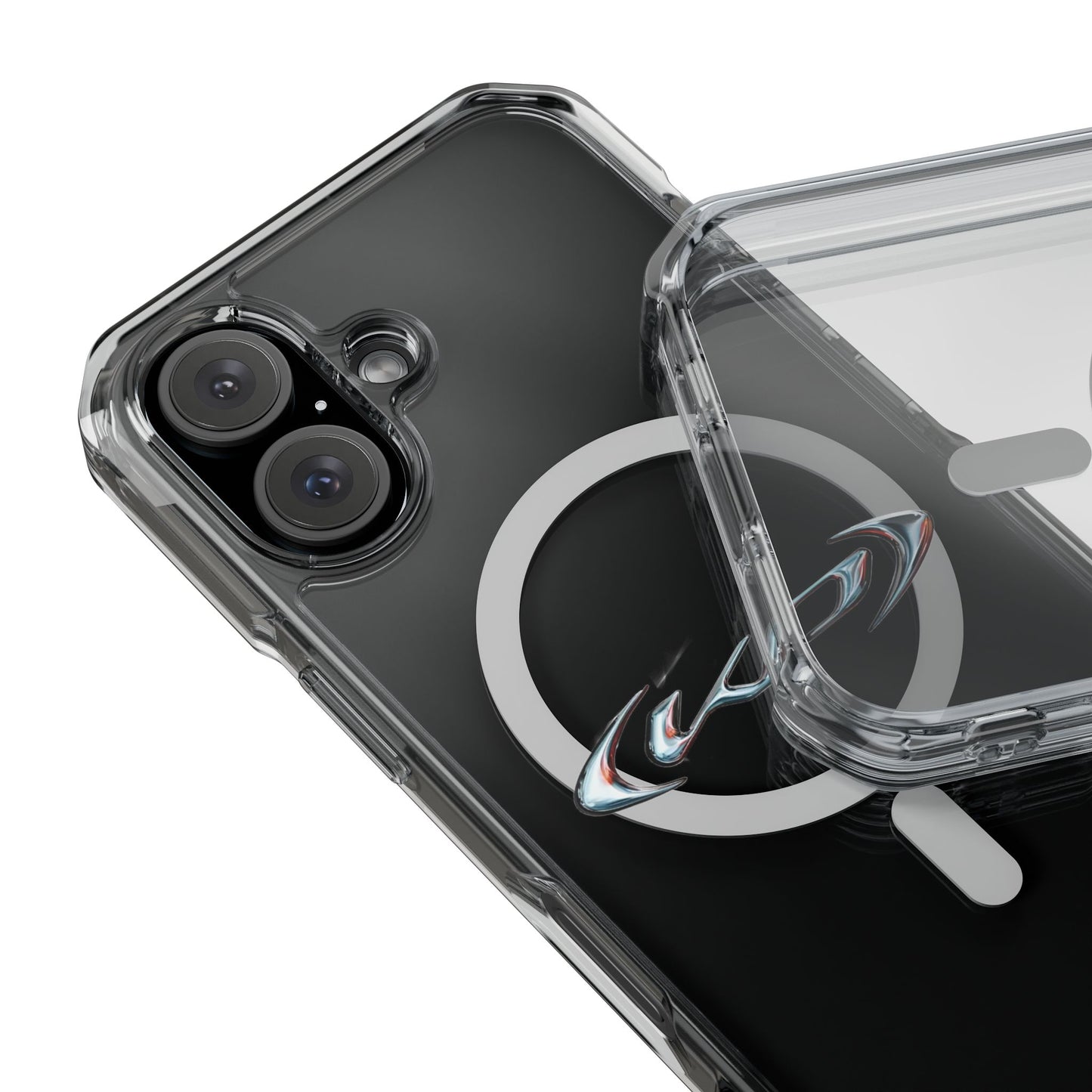 Neon‑Gradient Rua Magnetic Clear Impact cases