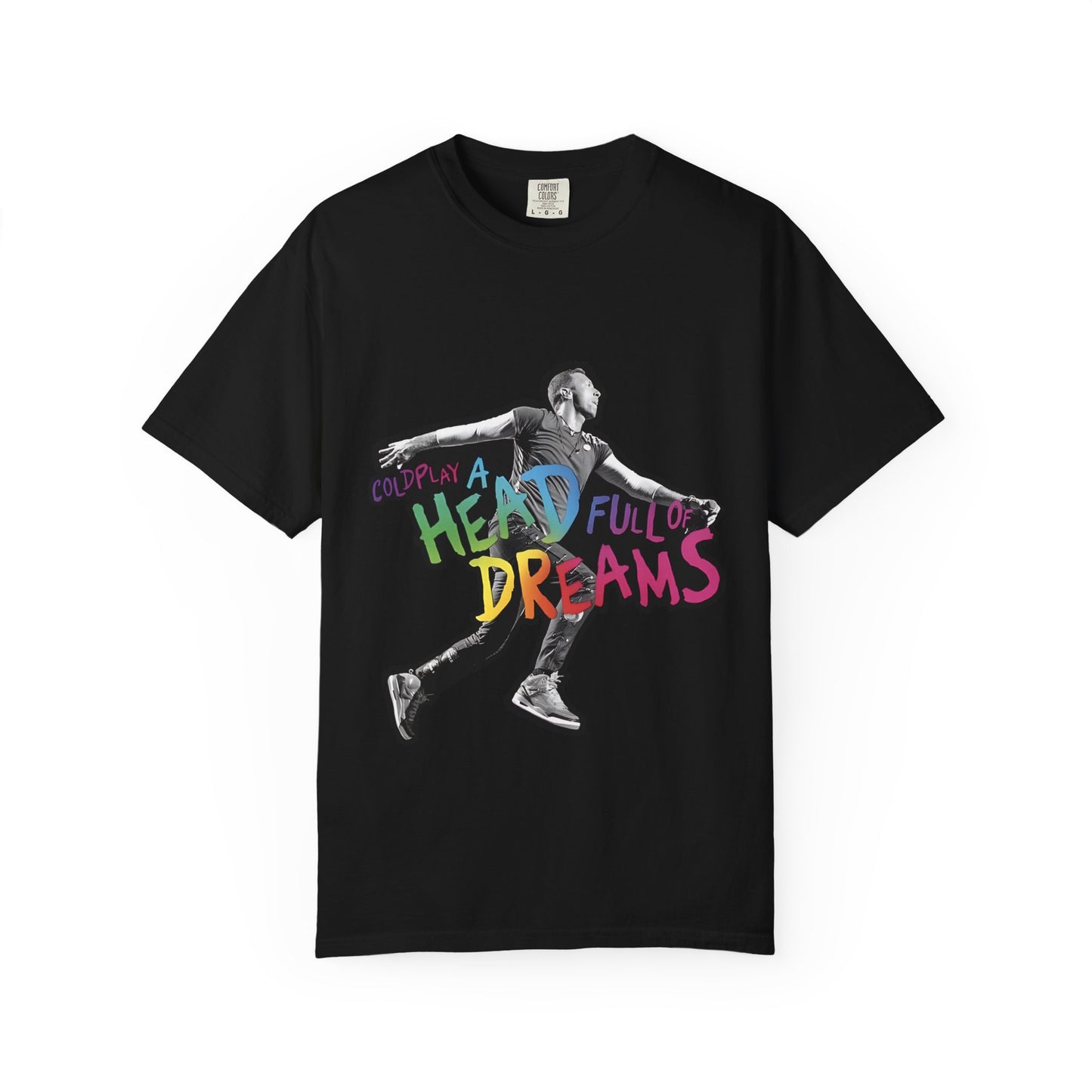 Unisex Garment-Dyed T-Shirt Inspired by Coldplay A Head Full of Dreams Chris