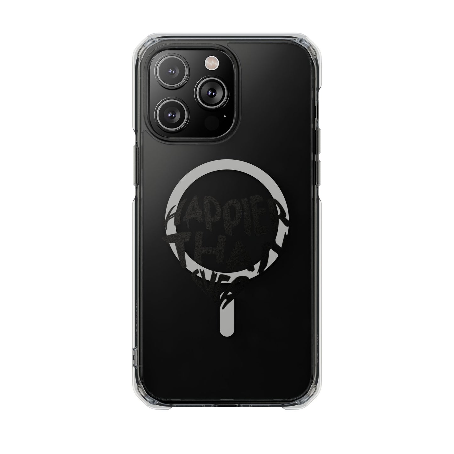 Happier Heart Lettering Magnetic Clear Impact Case