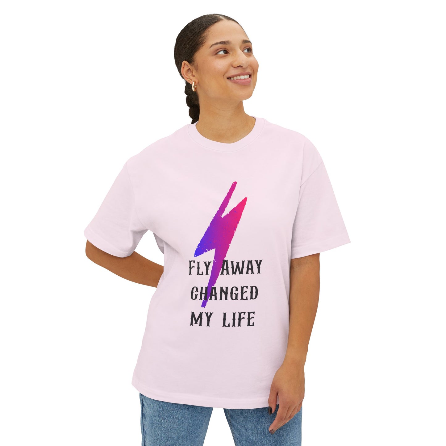Power Surge Bolt Unisex Oversized Boxy tee