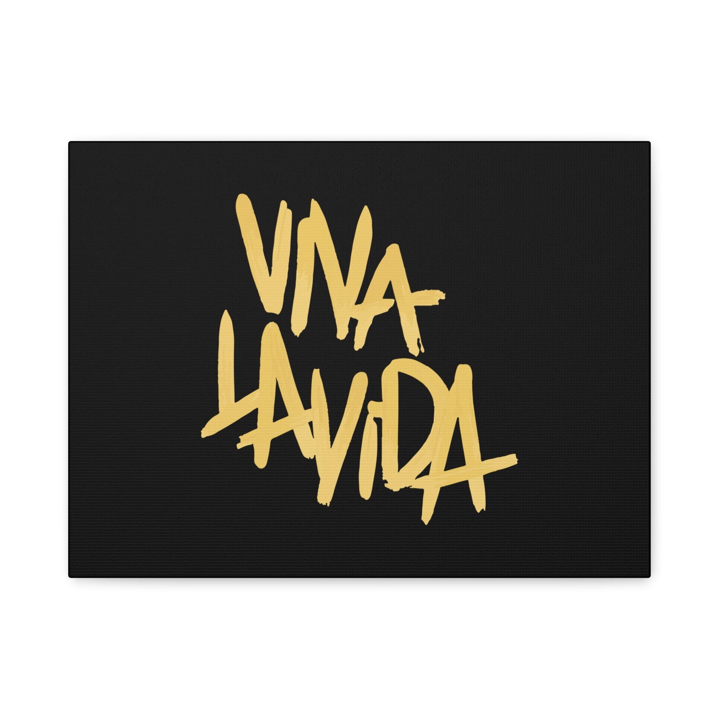 Golden Brush Script Canvas