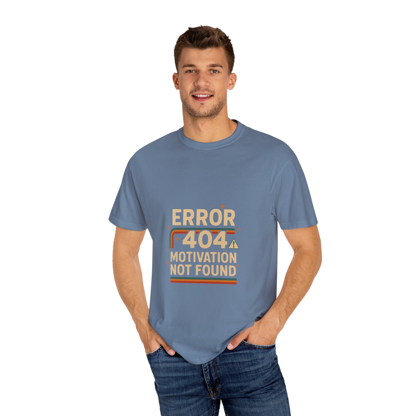 Unisex Garment-Dyed T-shirt – Snazzy Error 404 Edition