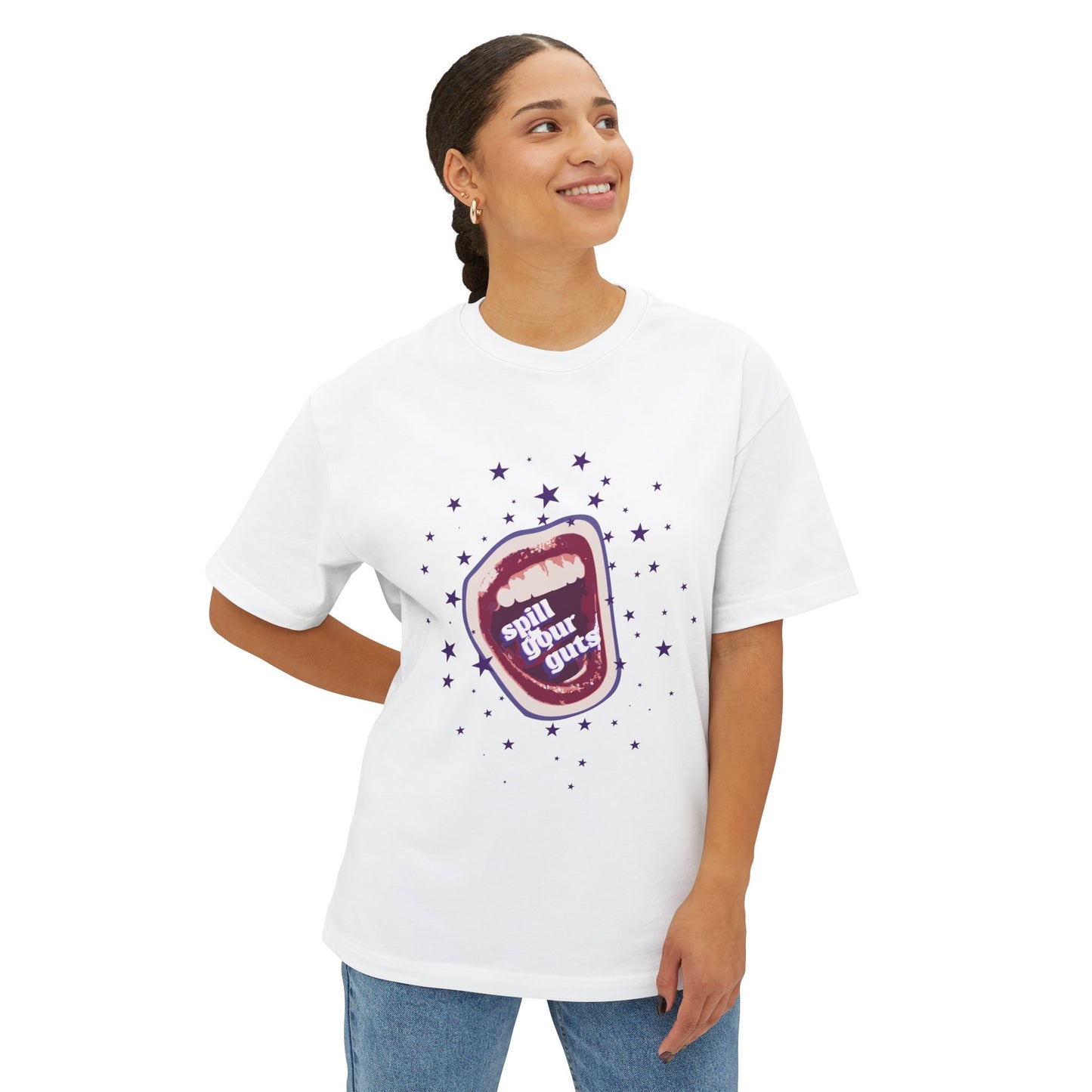 Spill Your Guts Scream-Oversized Tee