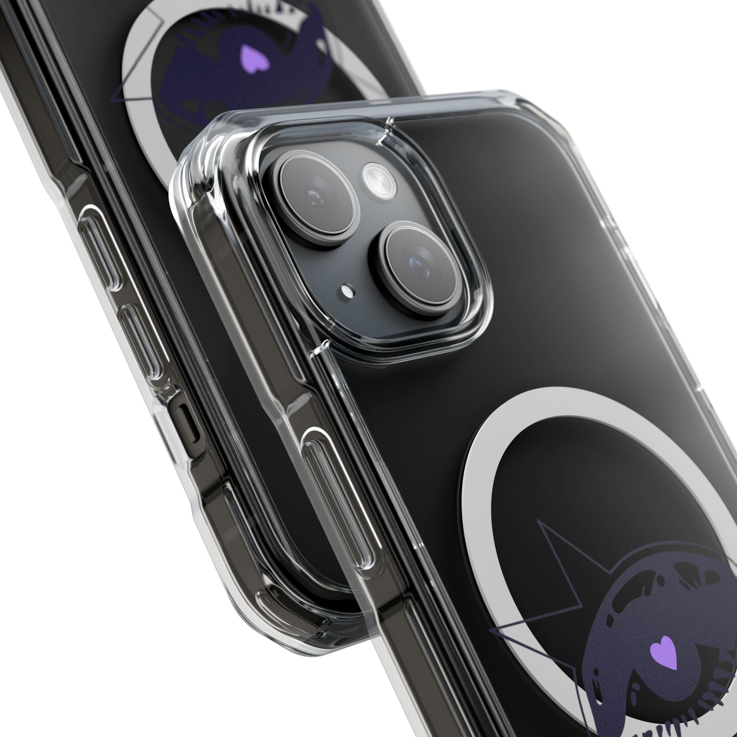 Purple Starry Eye Magnetic Clear Impact Case