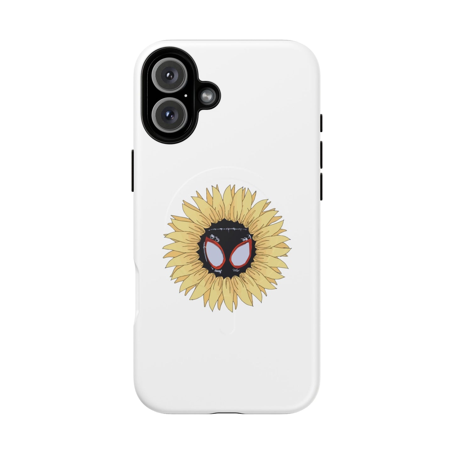 Sunflower Mask Illustration Tough Magnetic Case