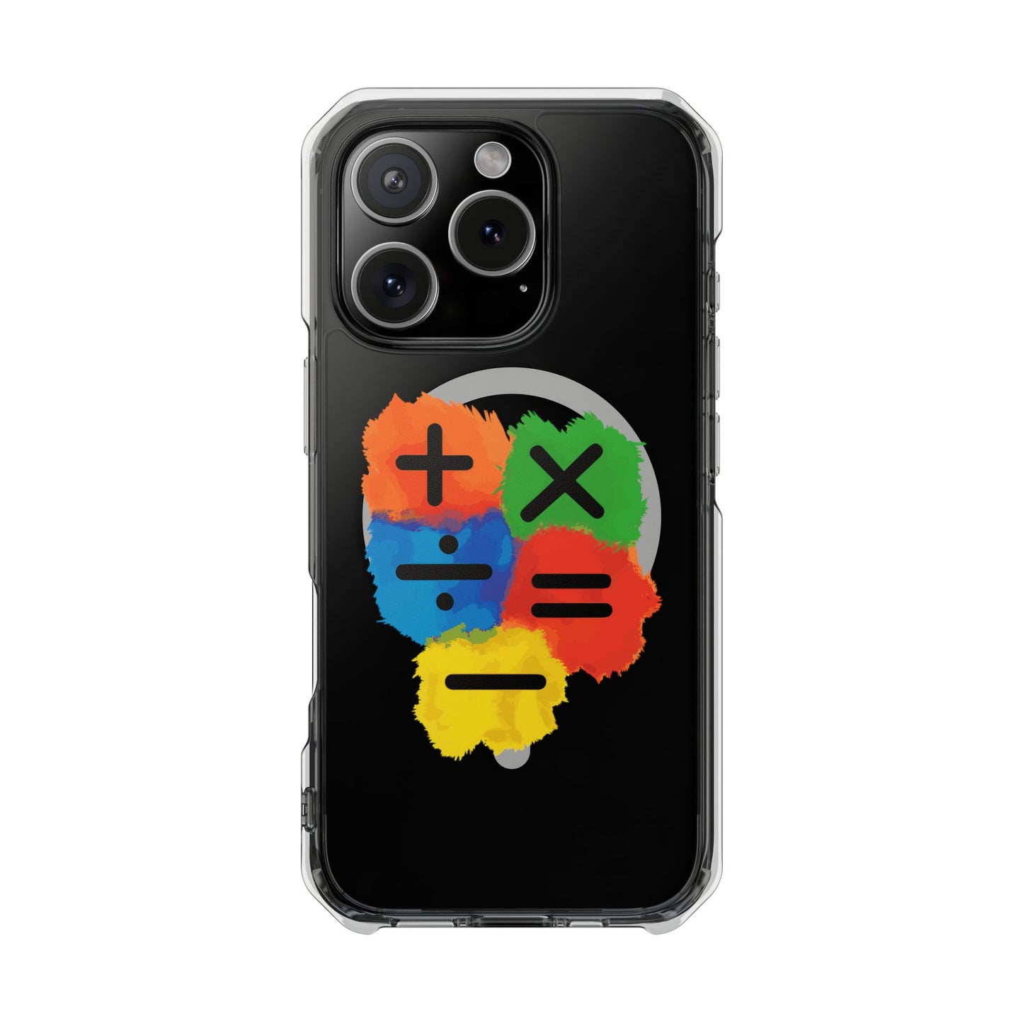 Orange Equals Symbol Magnetic Clear Impact Case
