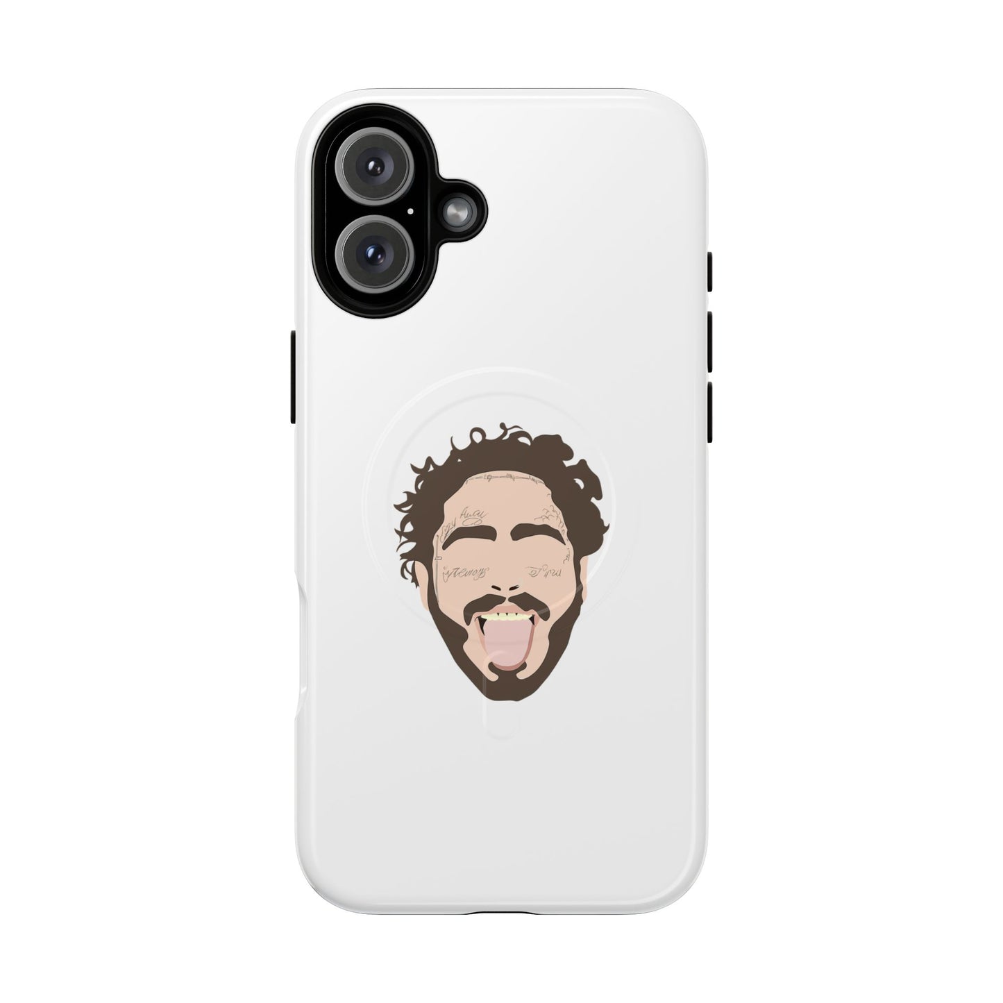 Minimalist Tongue Out Cartoon Face Tough Magnetic Case