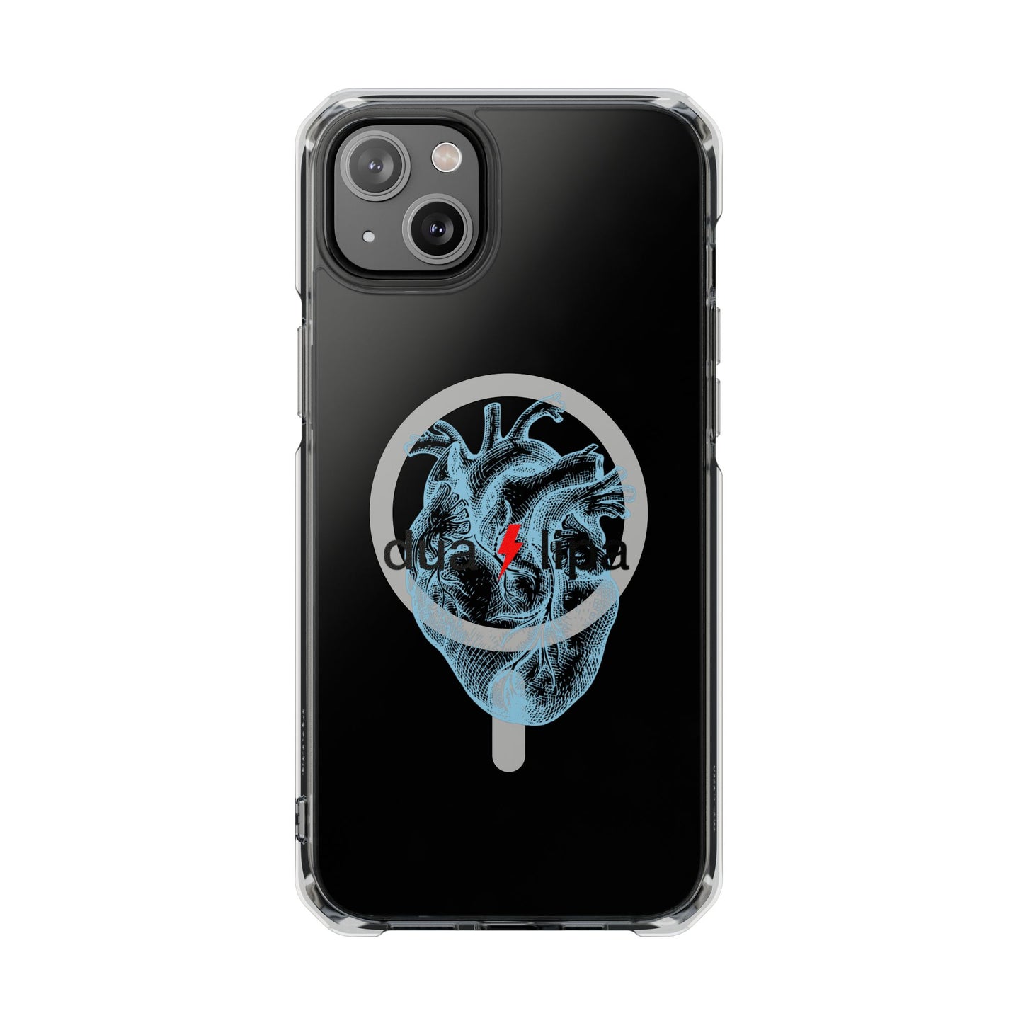 Electro Heart Illustration Magnetic Clear Impact case