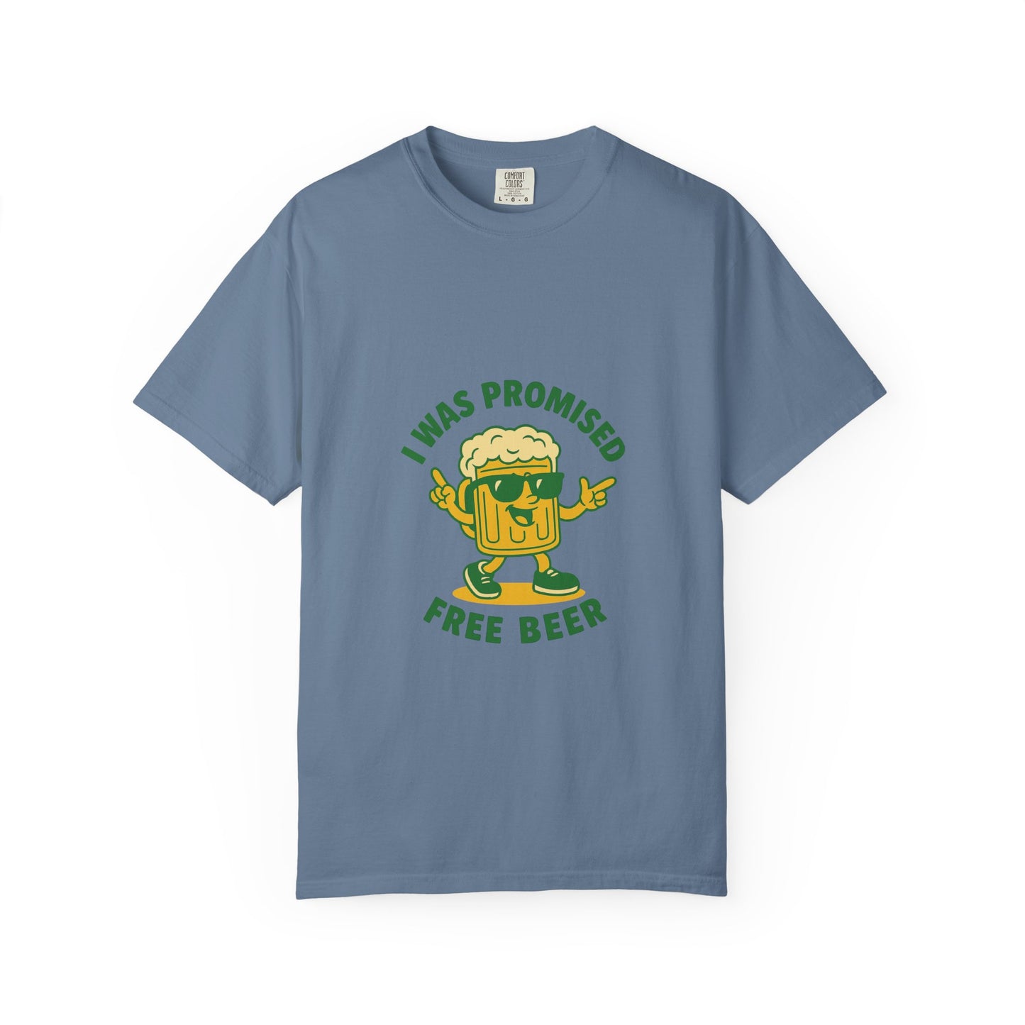 Unisex Garment-Dyed T-shirt – Snazzy Free Beer Edition
