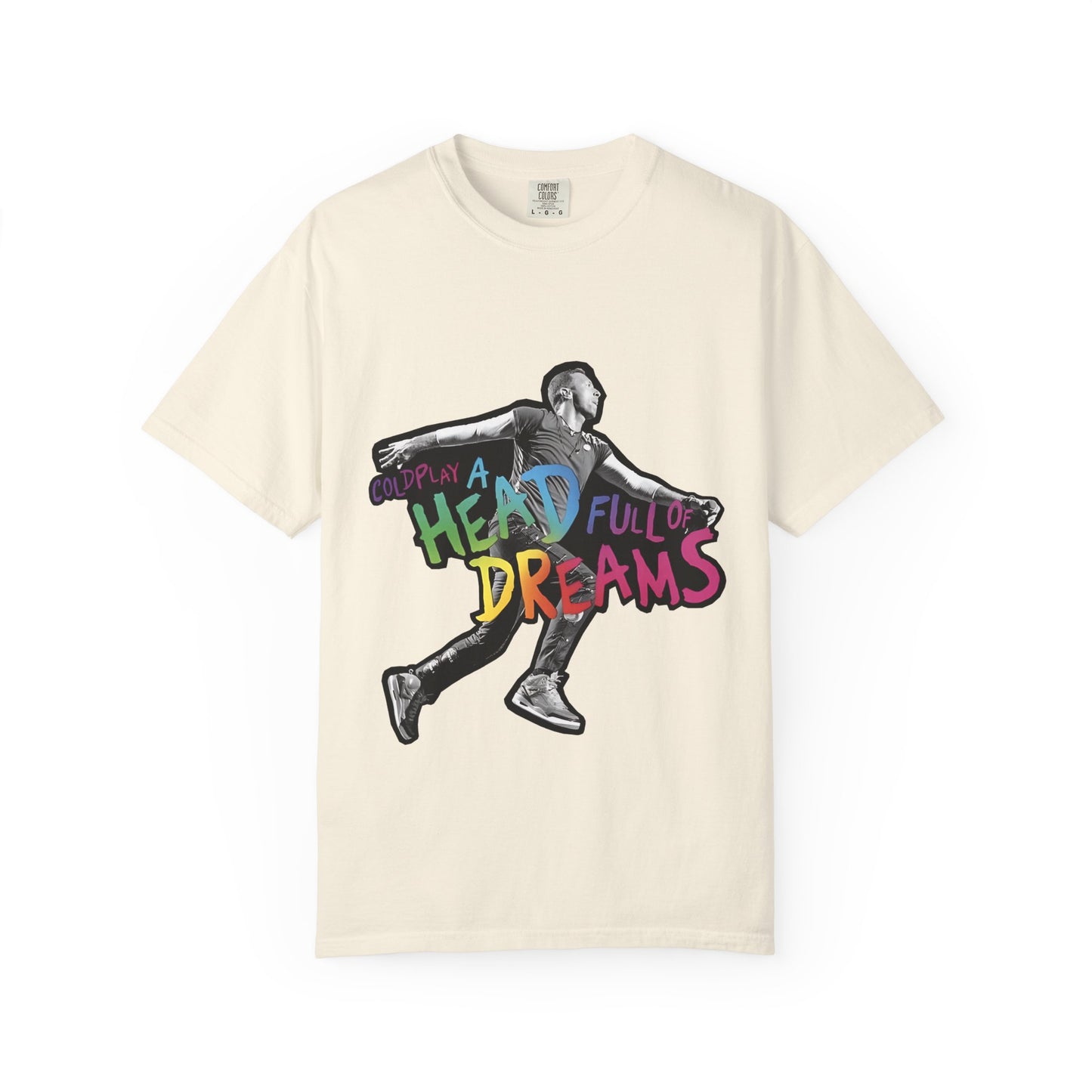Unisex Garment-Dyed T-Shirt Inspired by Coldplay A Head Full of Dreams Chris