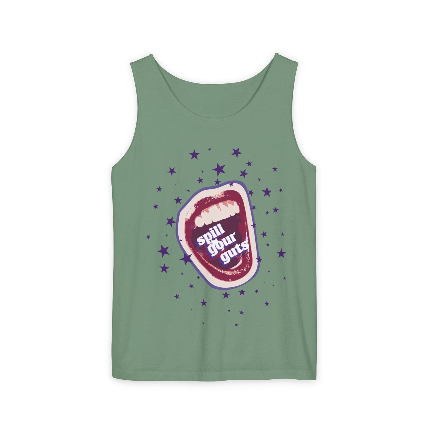 Spill Your Guts Scream-Dyed Tank Top