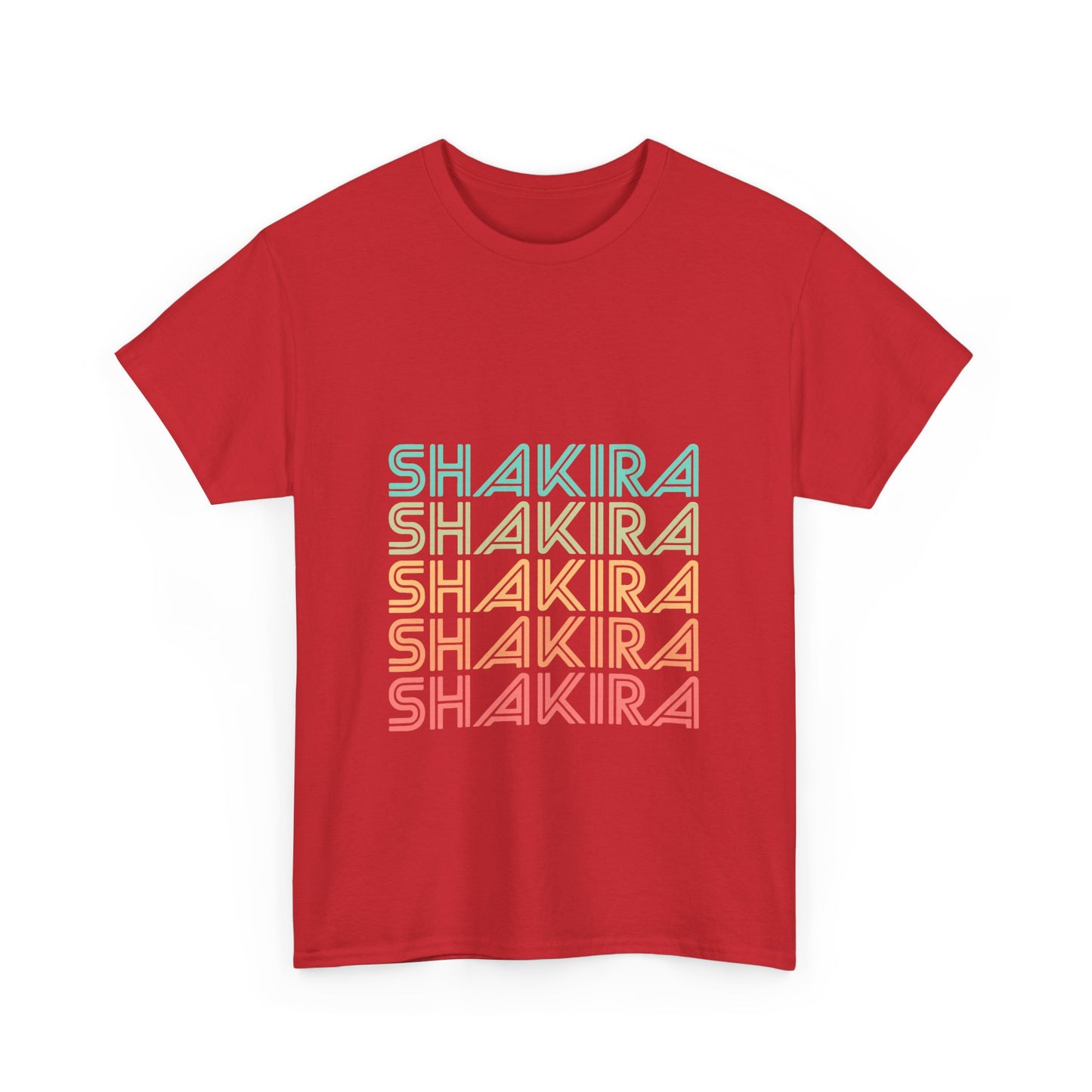 Retro Pop Lines Unisex Heavy cotton tee
