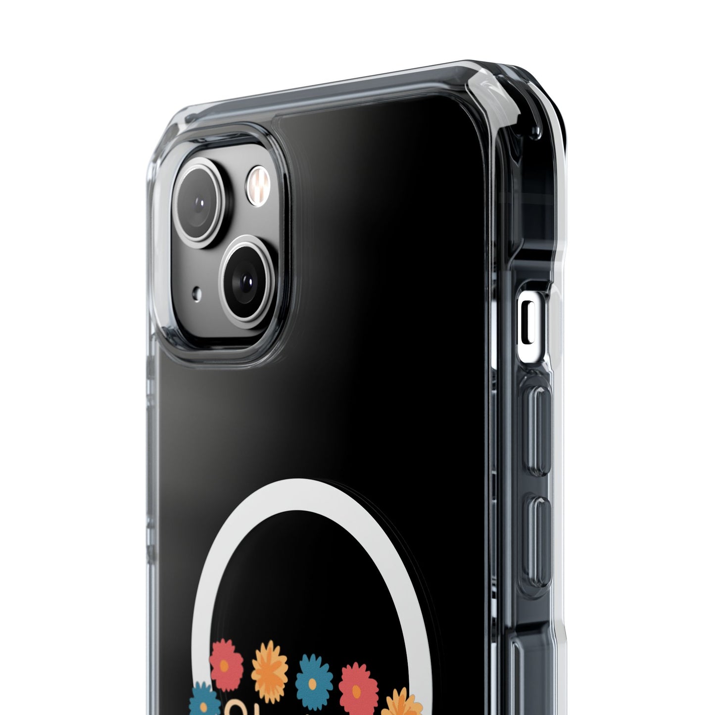 Retro Floral Groove Clear Impact case
