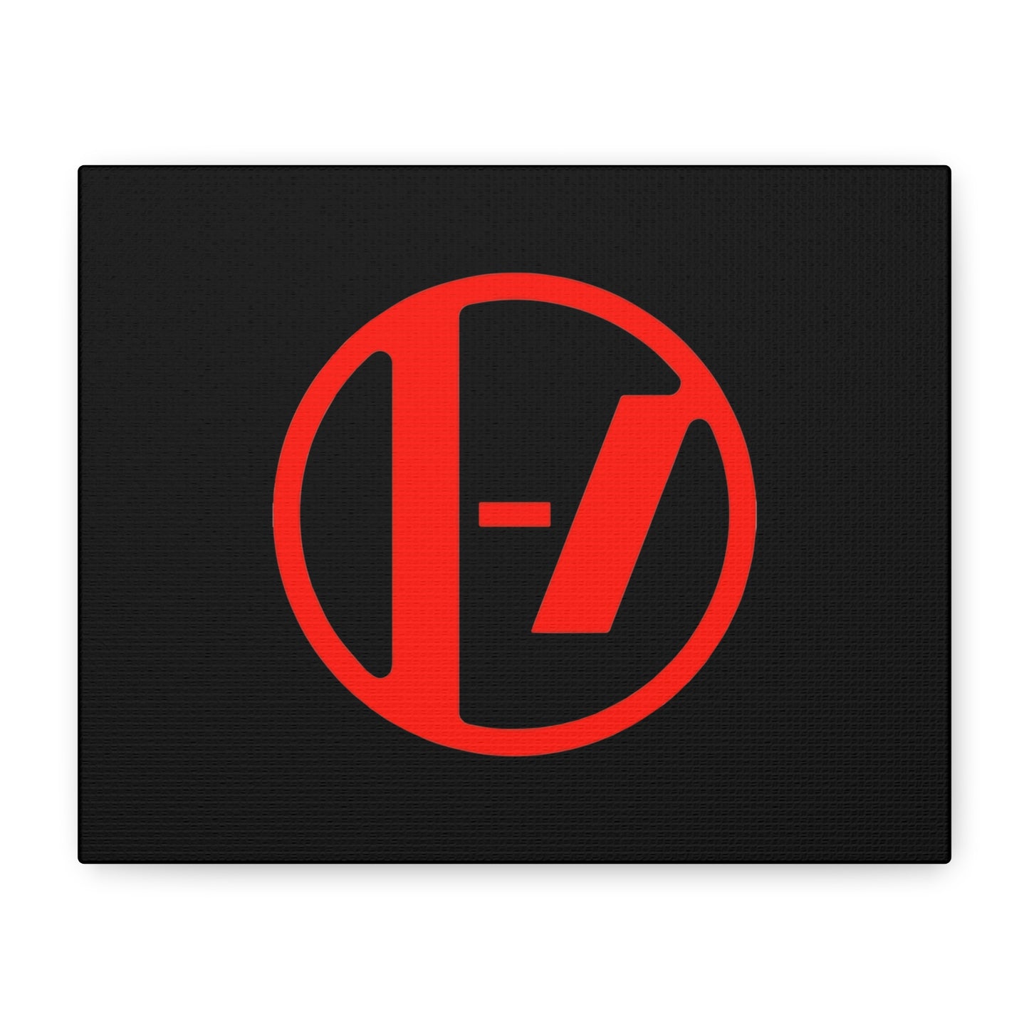 Crimson Orbit Matte Canvas