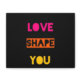 Orange Divide Symbol Matte Canvas