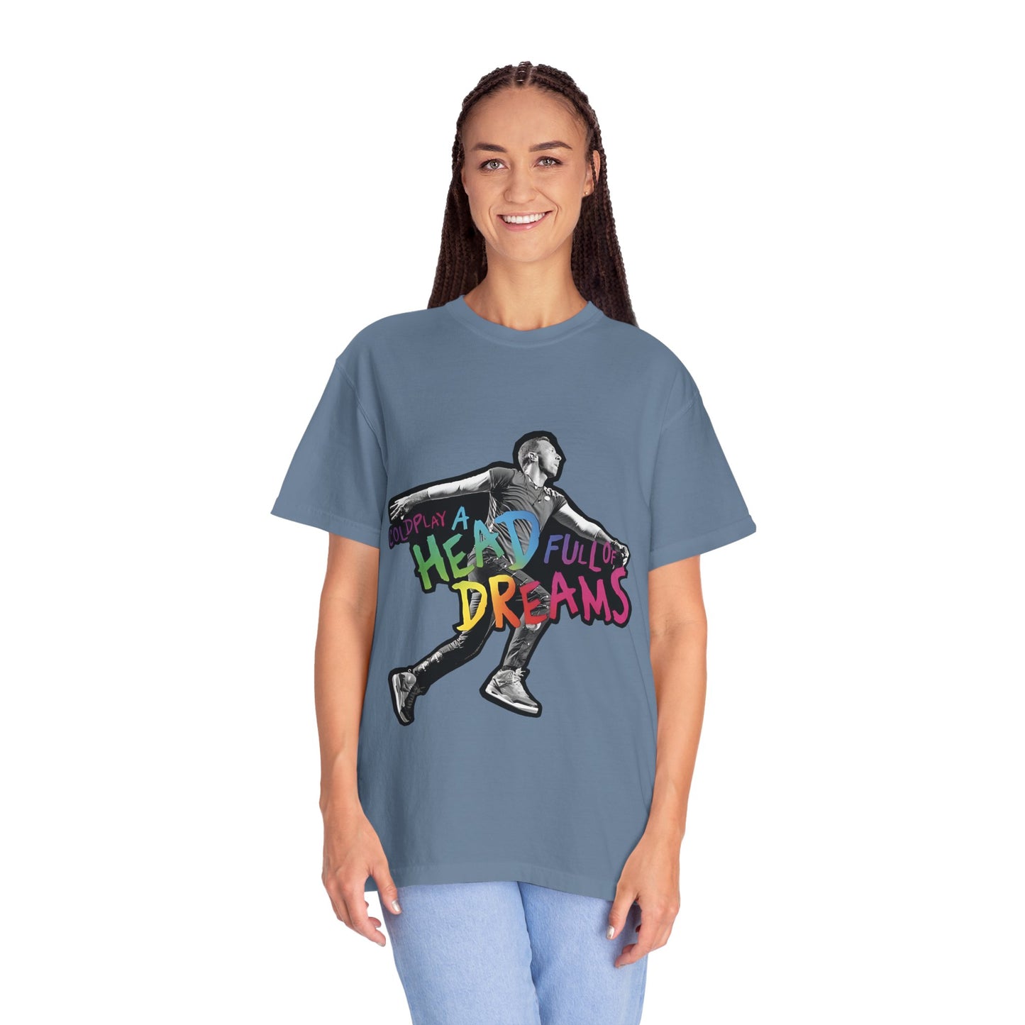 Unisex Garment-Dyed T-Shirt Inspired by Coldplay A Head Full of Dreams Chris