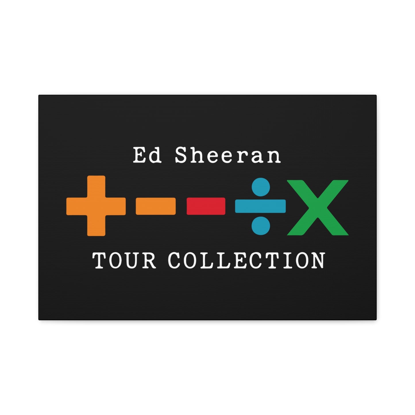 Matte Stretched Canvas, 1.25" Depth – Ed Sheeran Black Edition