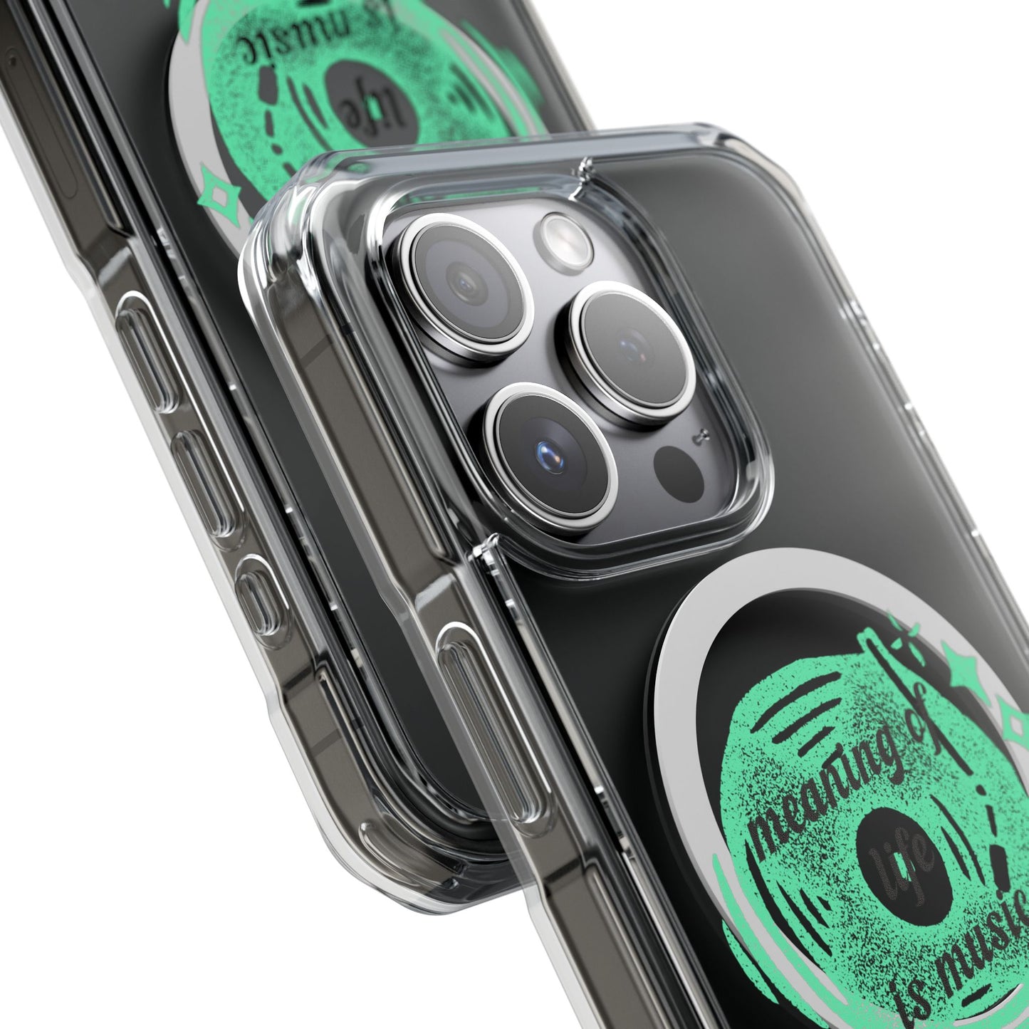 Vinyl Dreams Speak Magnetic clear Impact Case