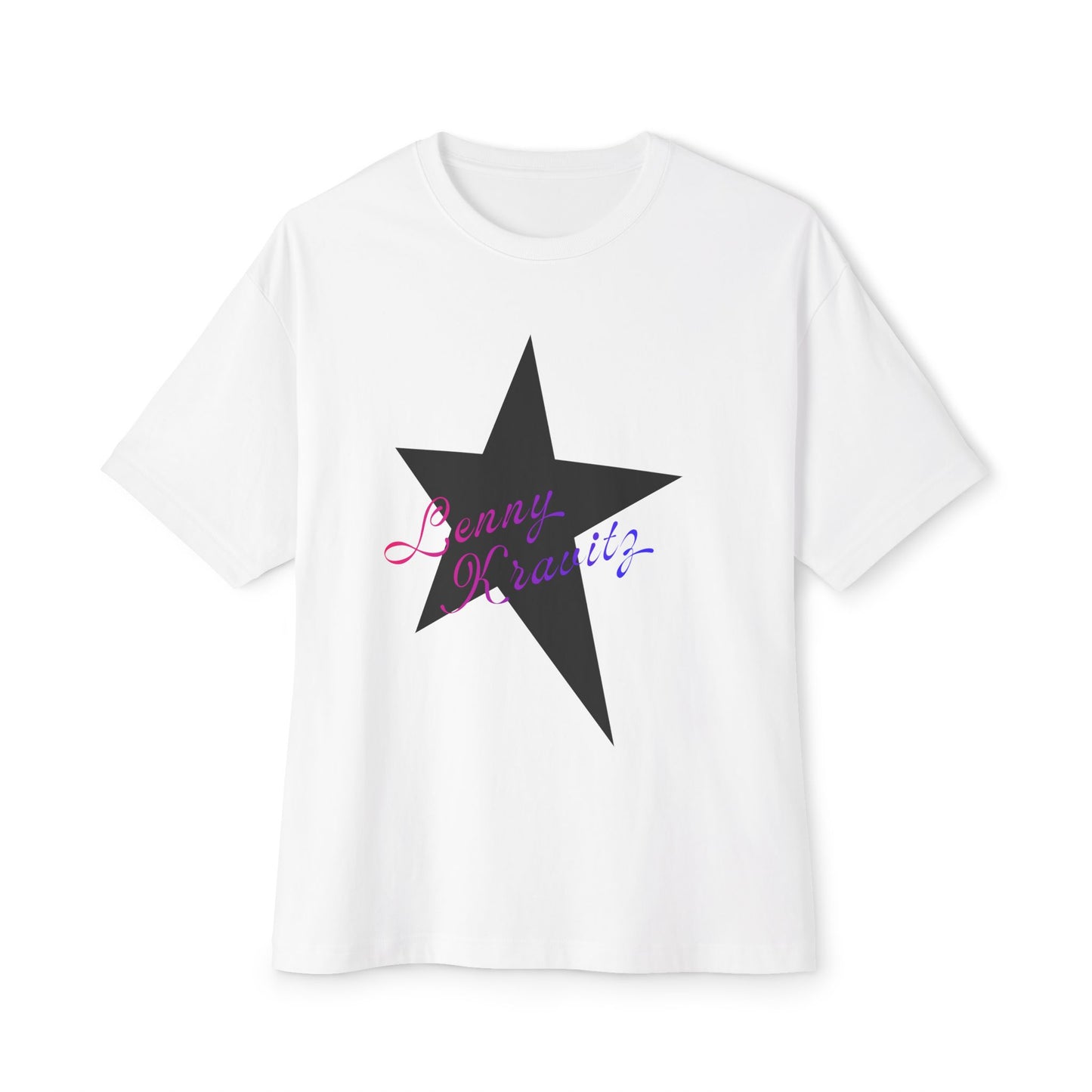 Retro Groove Script Unisex Oversized Boxy tee