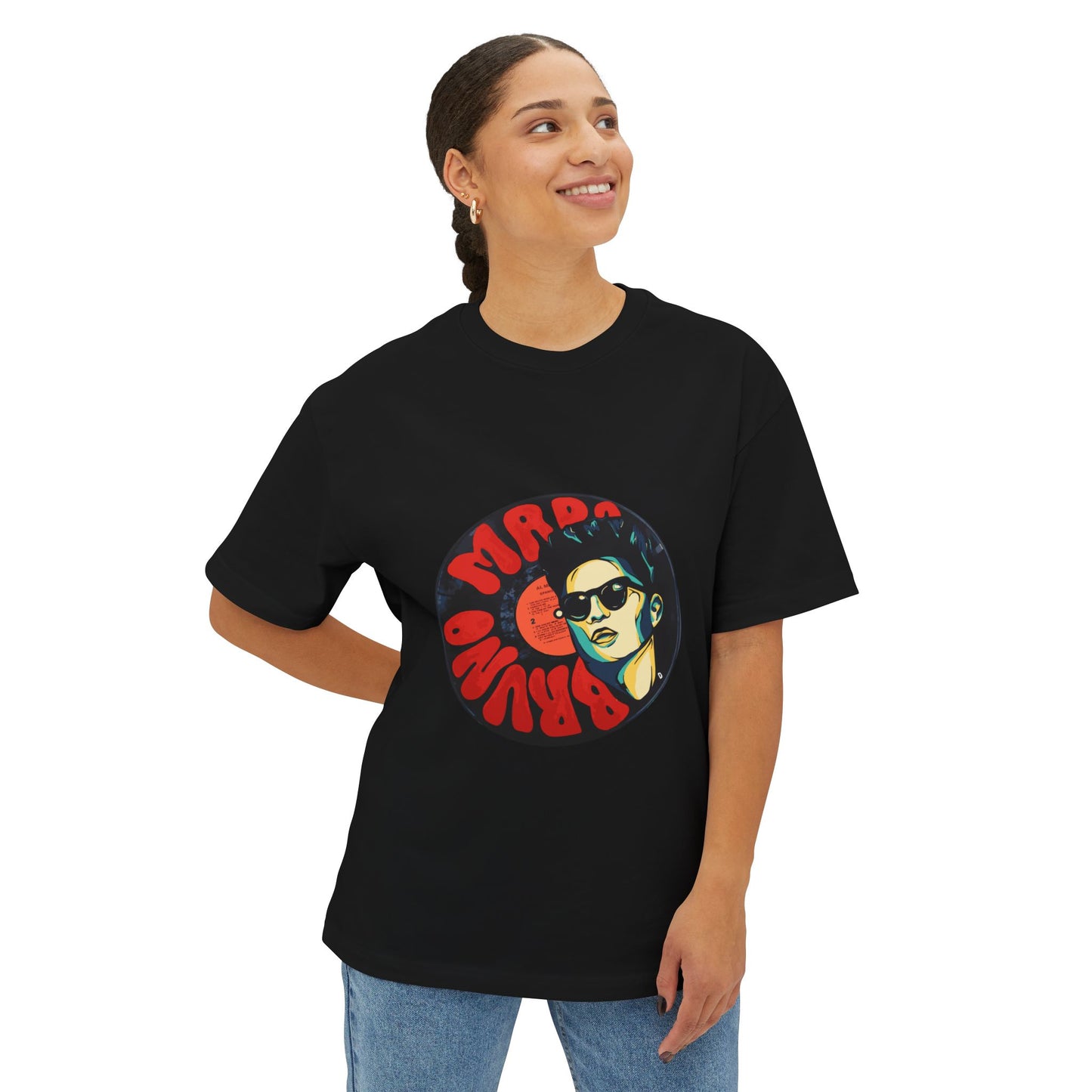 Groove Legend Record Unisex Oversized Boxy Tee