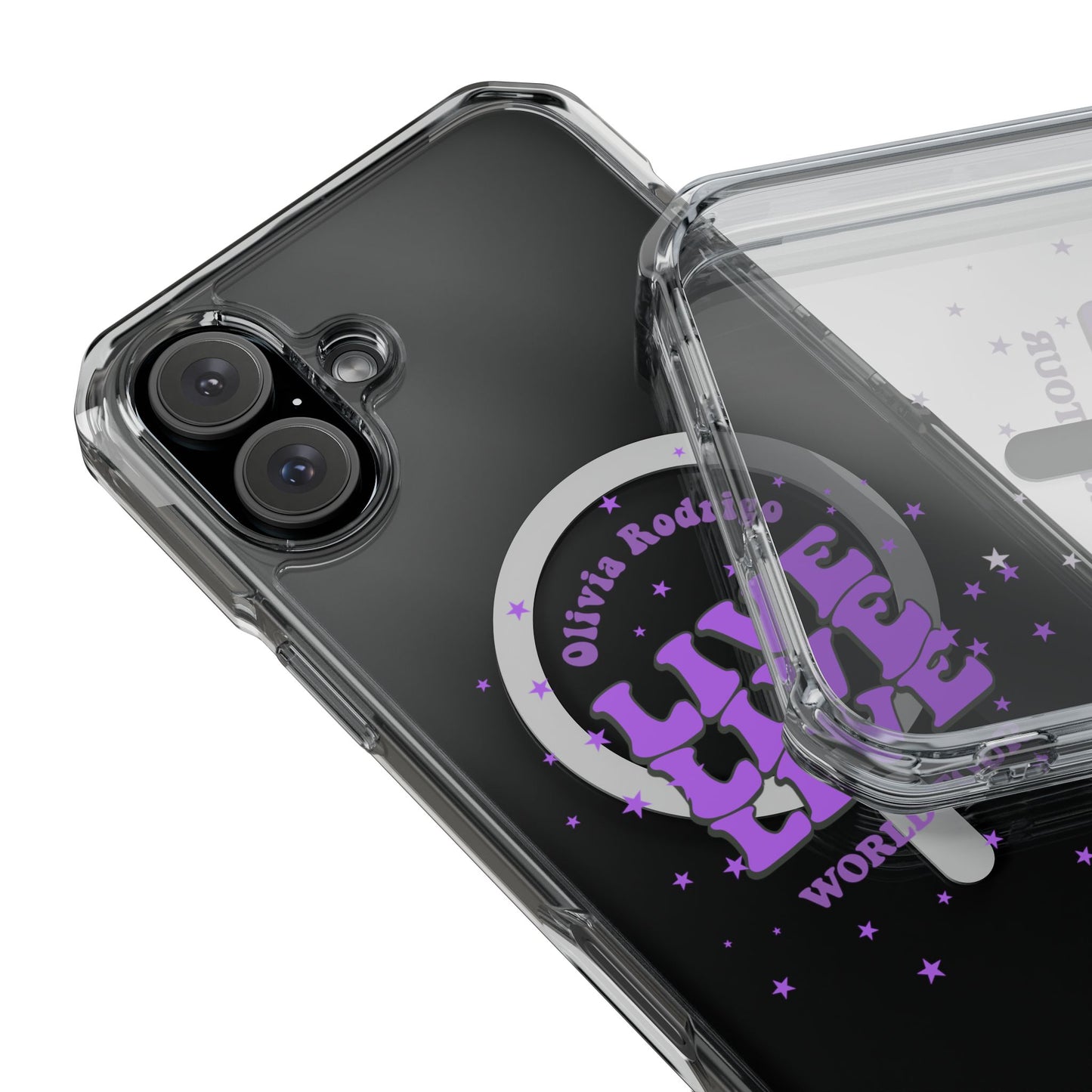 Olivia Rodrigo Live World Tour Magnetic Clear Impact Case