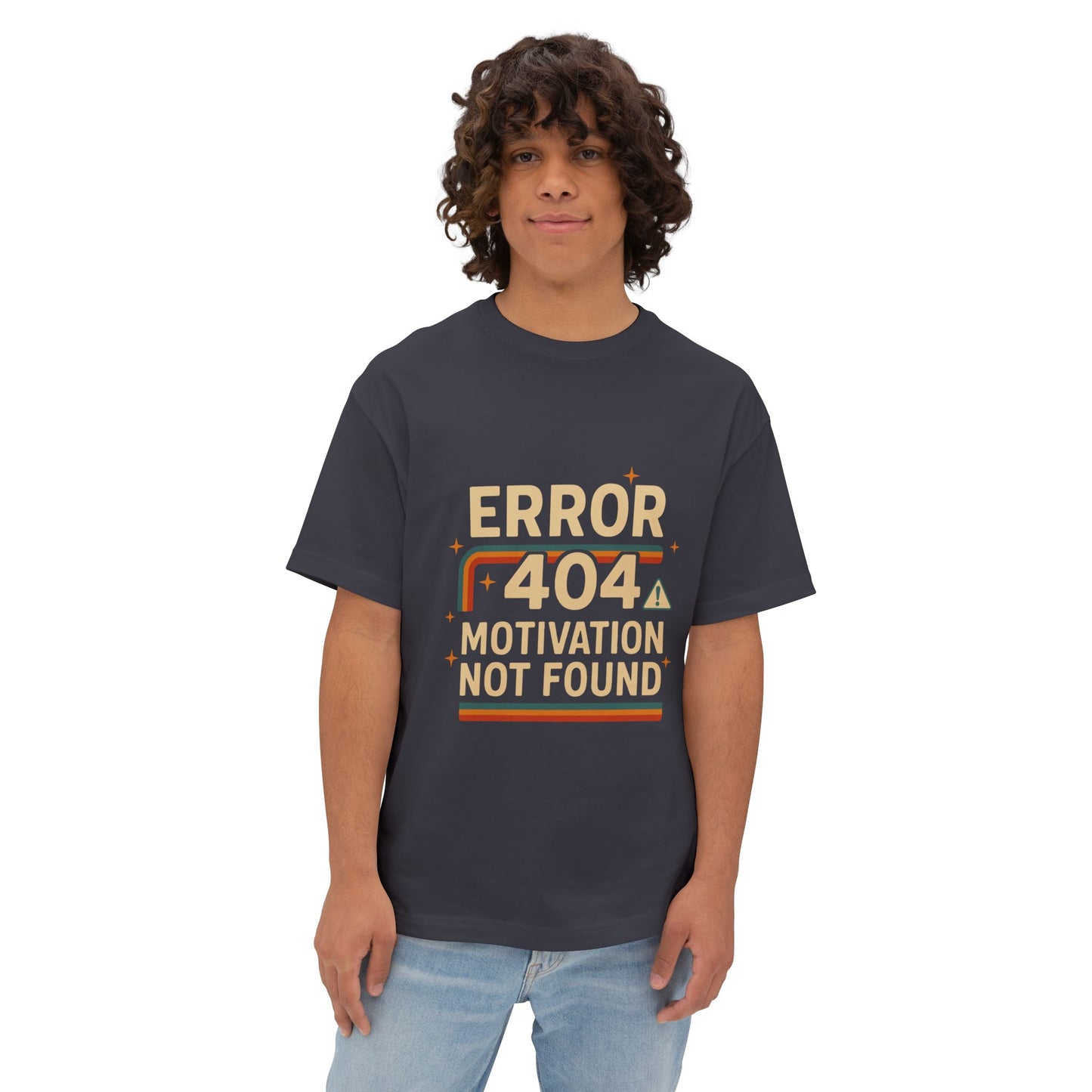 Unisex Oversized Tee – Snazzy Error 404 Edition
