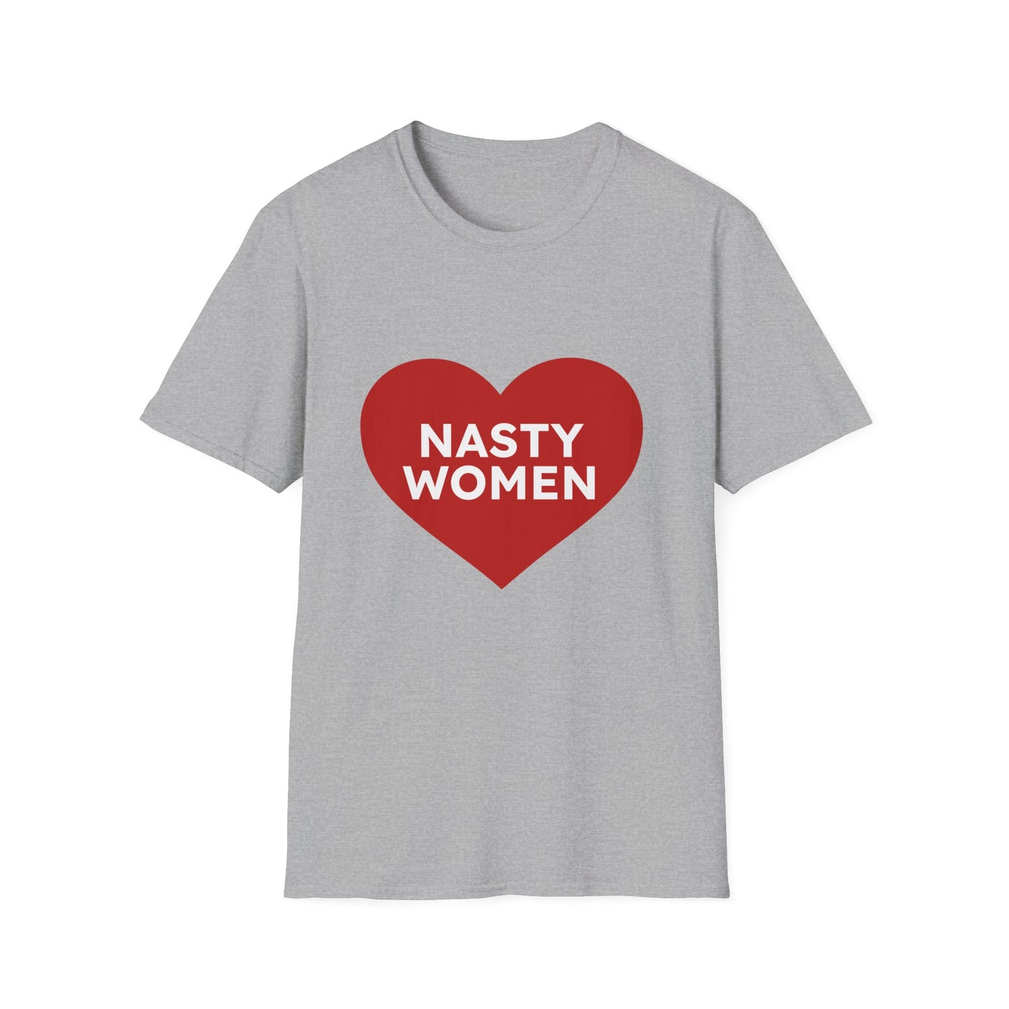 Nasty Women Heart - Unisex Softstyle T-shirt