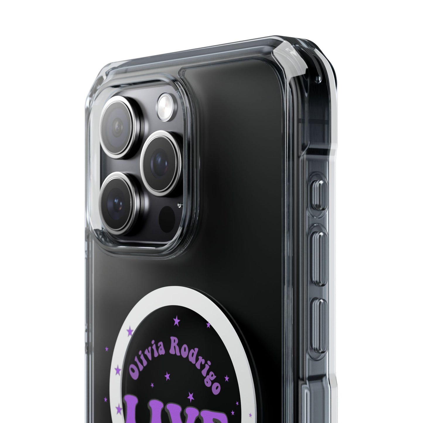 Olivia Rodrigo Live World Tour Magnetic Clear Impact Case