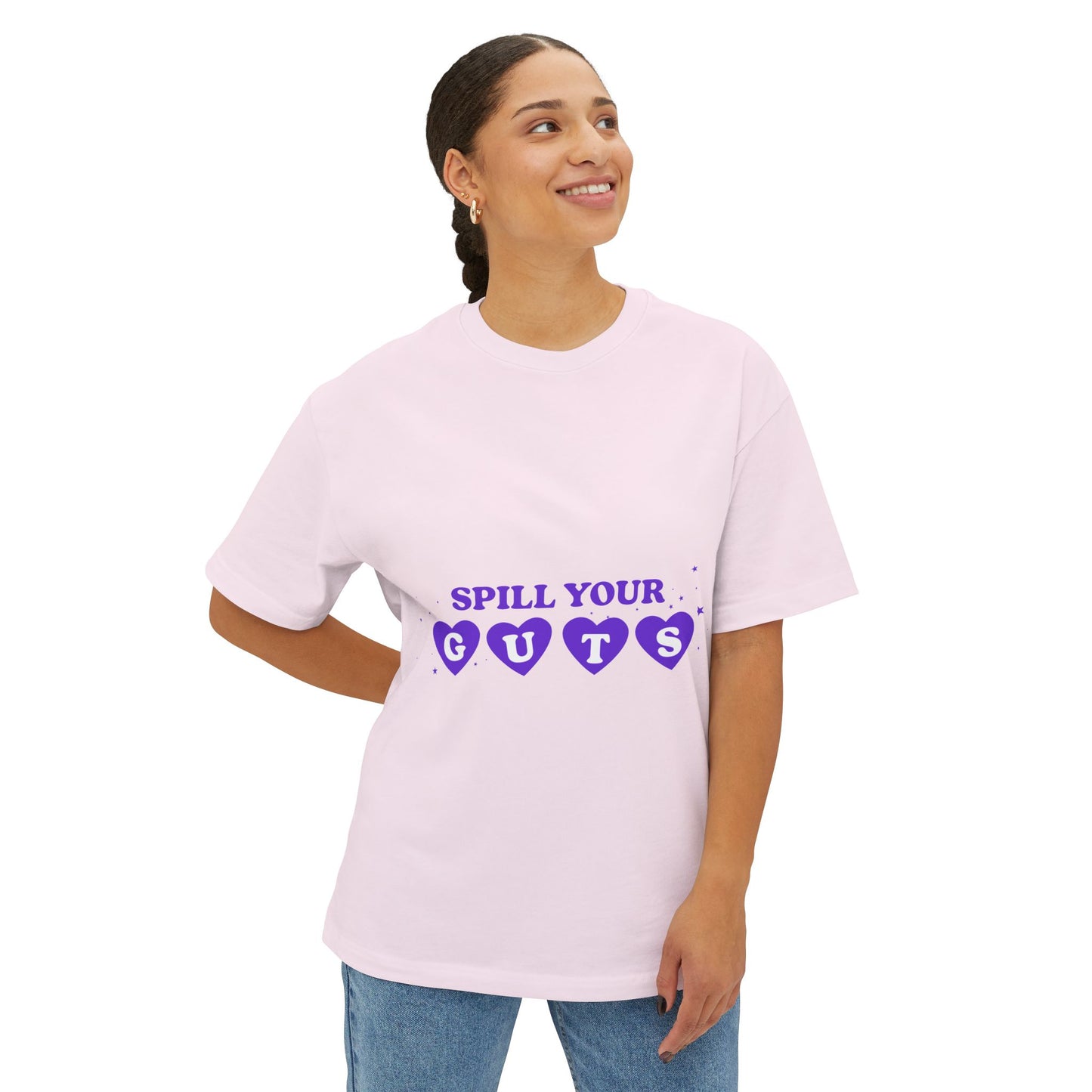 Spill Your Guts Heart-Oversized Tee