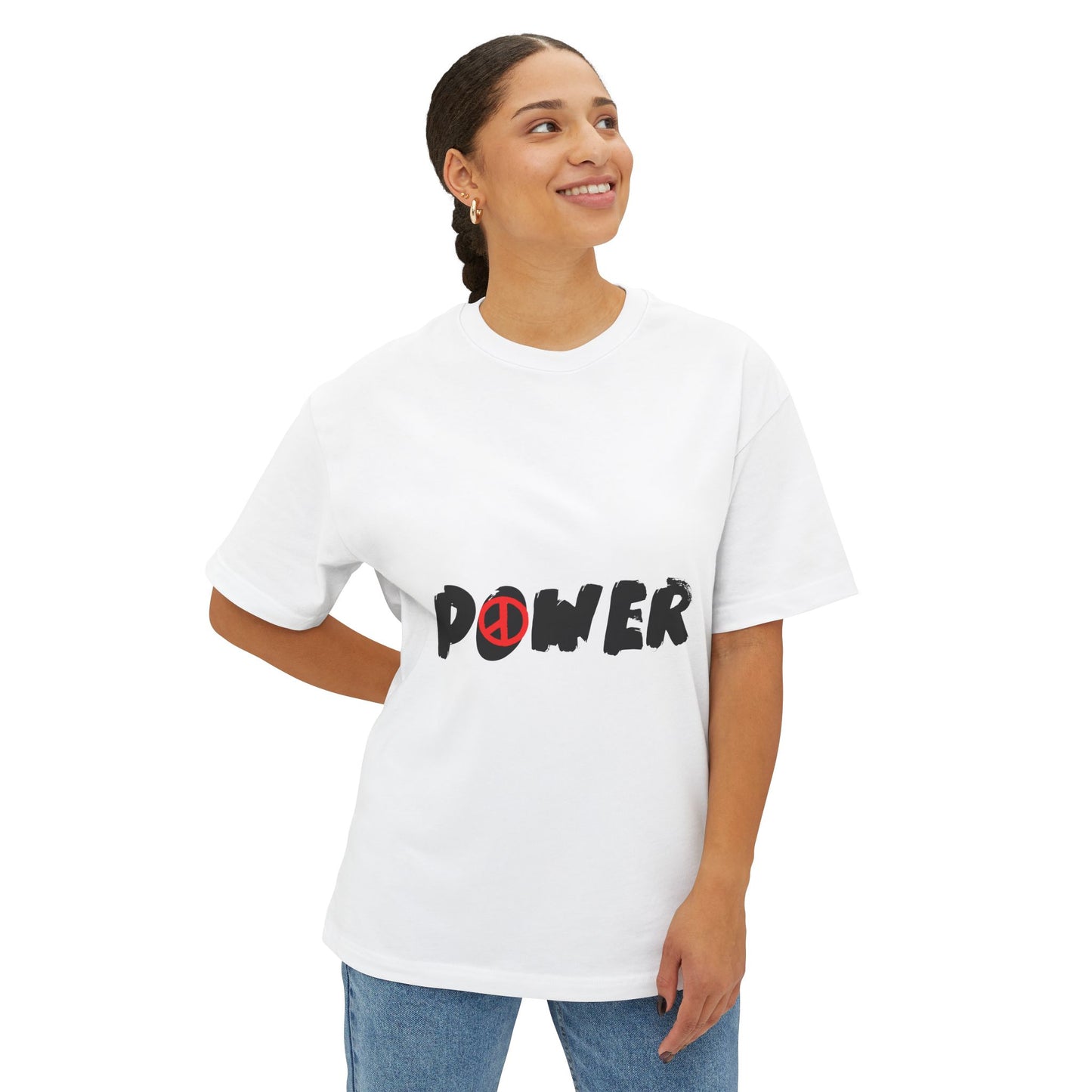 Peace Vibes Streetwear Unisex Oversized Boxy Tee